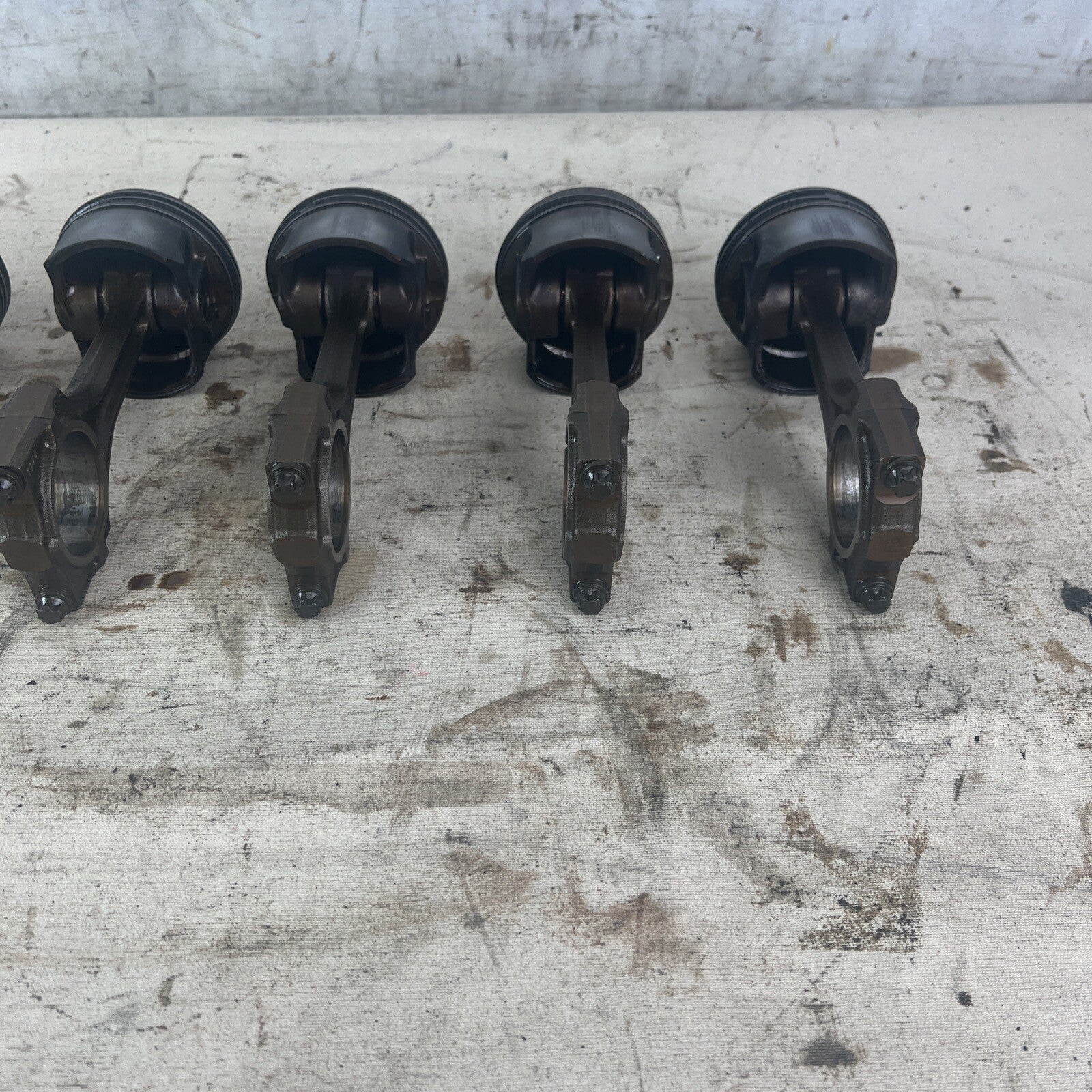 BMW E36 M52B28 Set of 6 Engine Pistons & Connecting Rods 2.8L #040