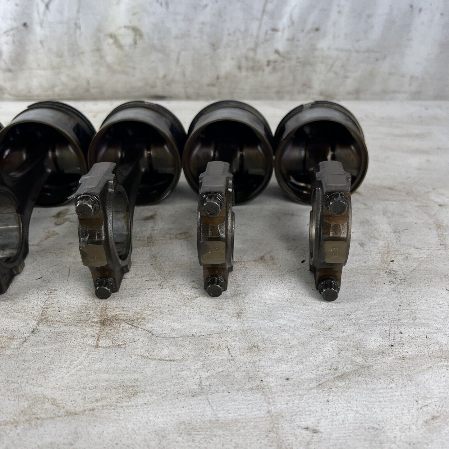 6X OEM BMW E36 325i E34 525i M50B25 NON VANOS ENGINE PISTONS RODS 83.98mm