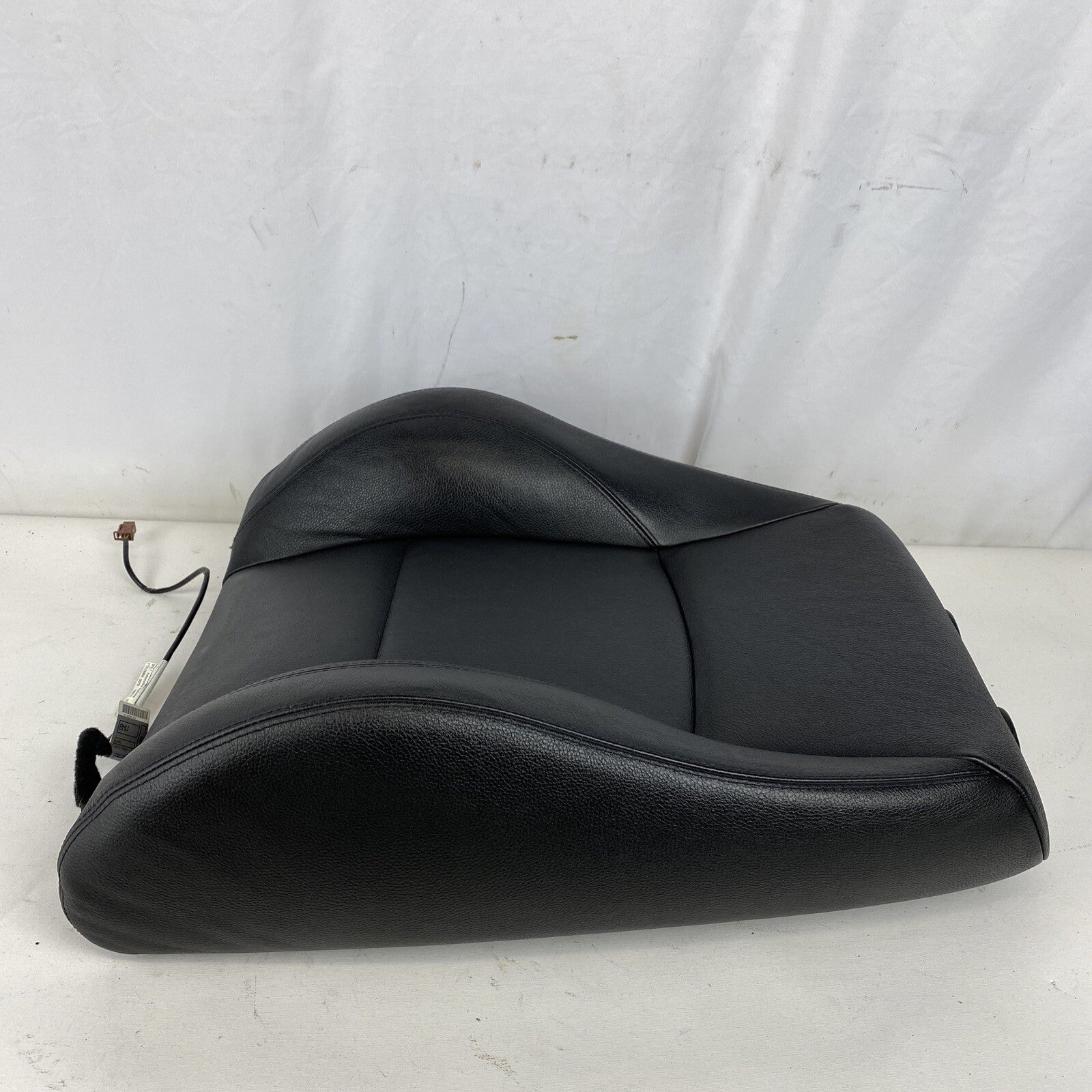 06-08 BMW E90 Front Right Sport Seat Back Black Dakota Leather Heated OEM