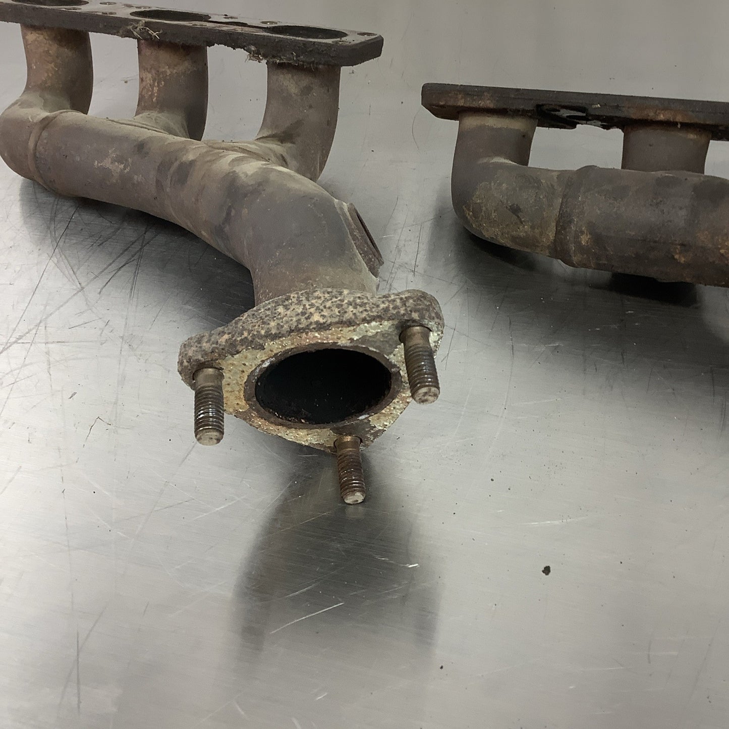 BMW E36 S50 S52 M52 ENGINE EXHAUST MANIFOLD HEADERS OEM 96-99 1744251 1744250