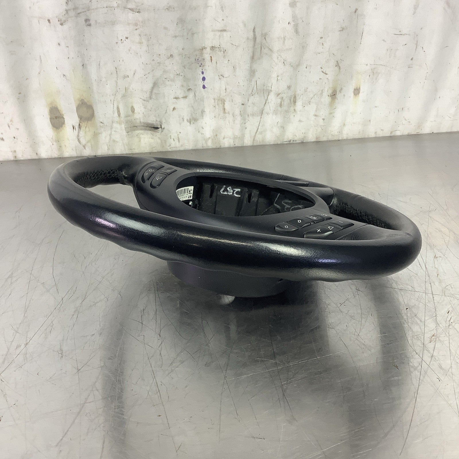 BMW E46 325Ci 330i OEM Sport 3 Spoke Multi Function Steering Wheel Black Leather