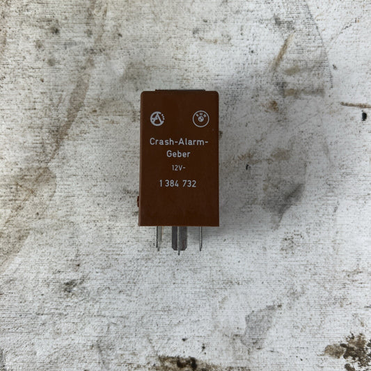 BMW E30 E32 E34 325 535 Crash Alarm Sensor Module Brown 1384732 OEM F1