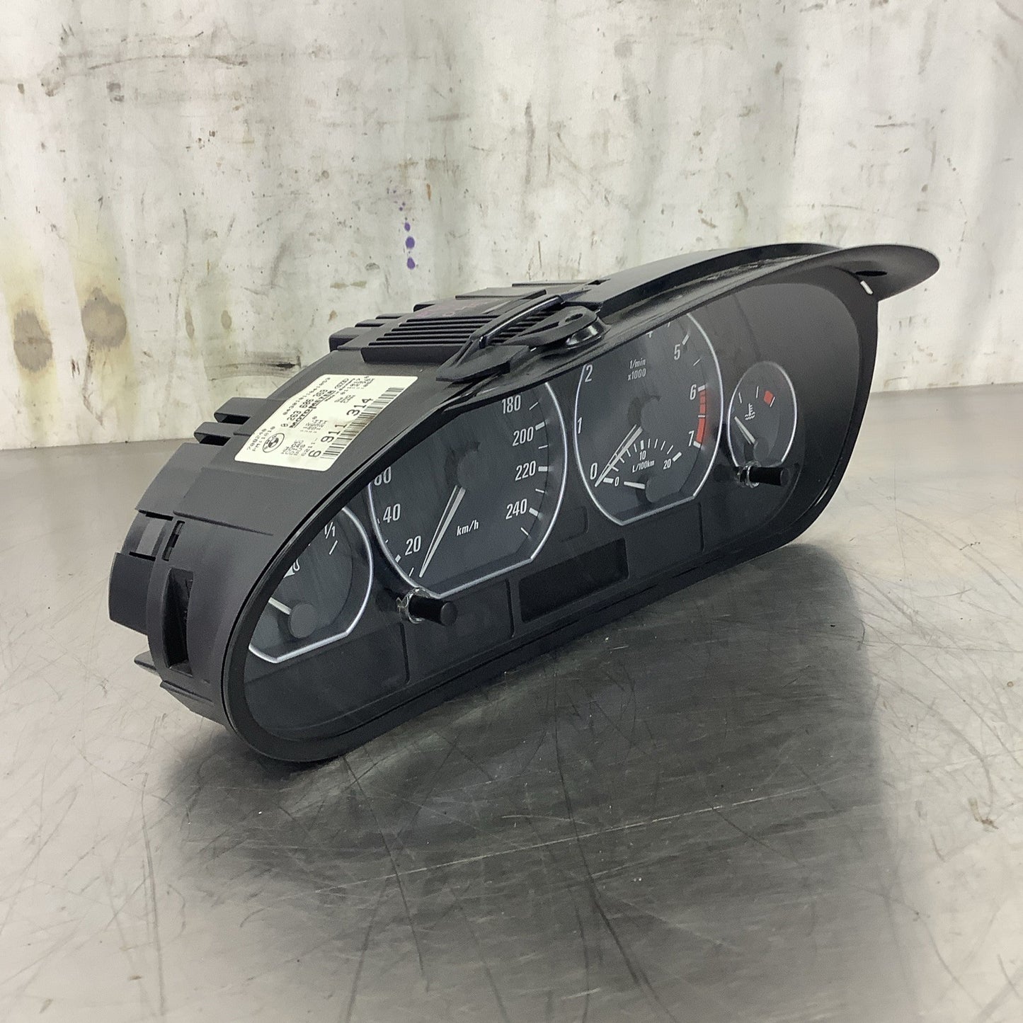 02-06 BMW E46 330Ci Coupe Instrument Gauge Cluster Manual OEM 118 K KPH