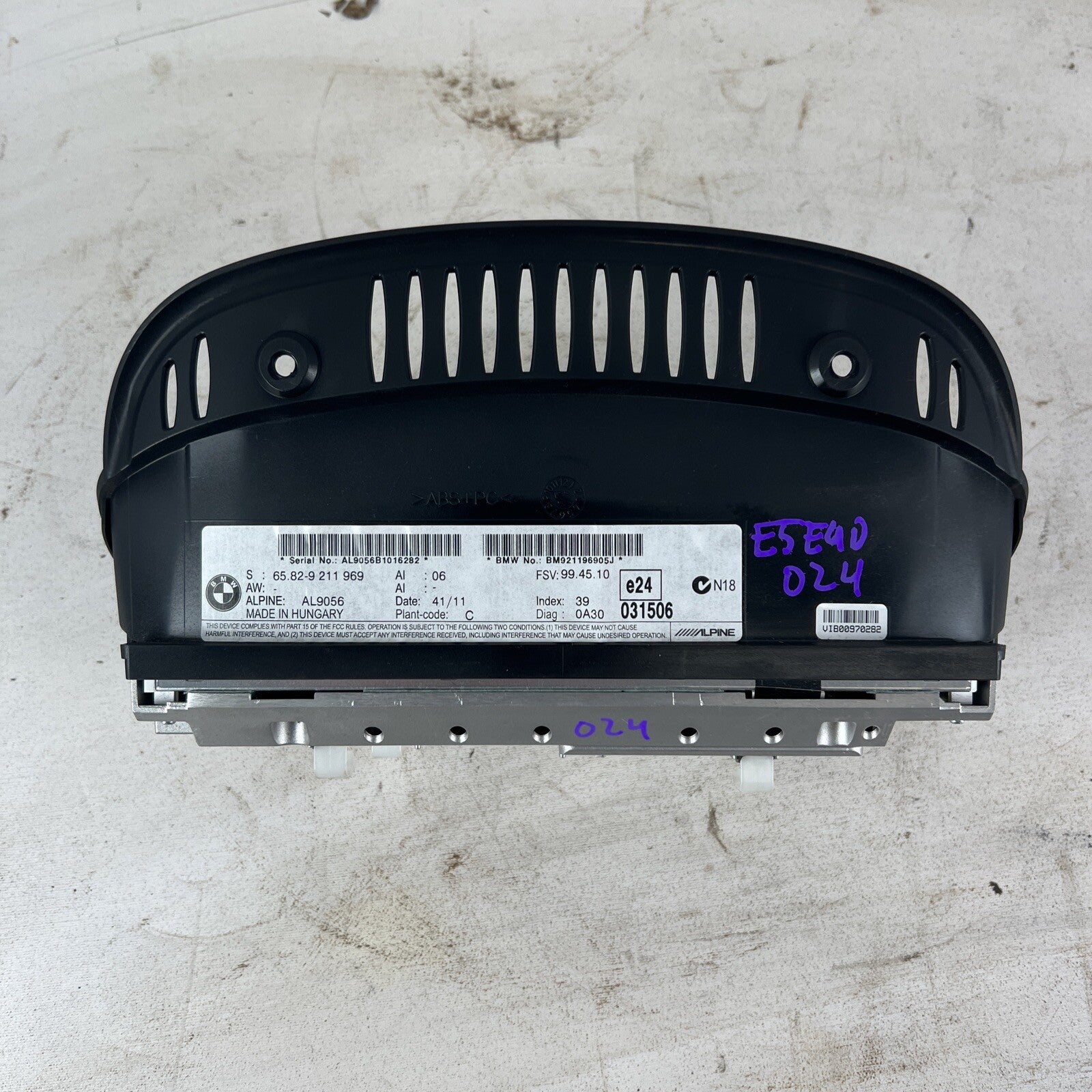 ? 09-13 OEM BMW E90 E93 CIC Navigation Dash Information On-Board Monitor Screen