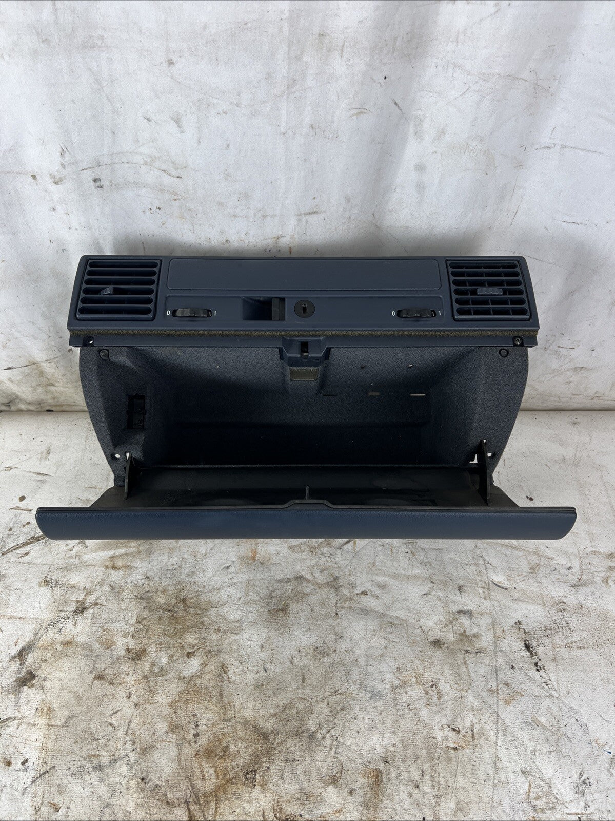 BLUE BMW e36 sedan coupe glove box compartment storage 91-93 1977398 With Vents