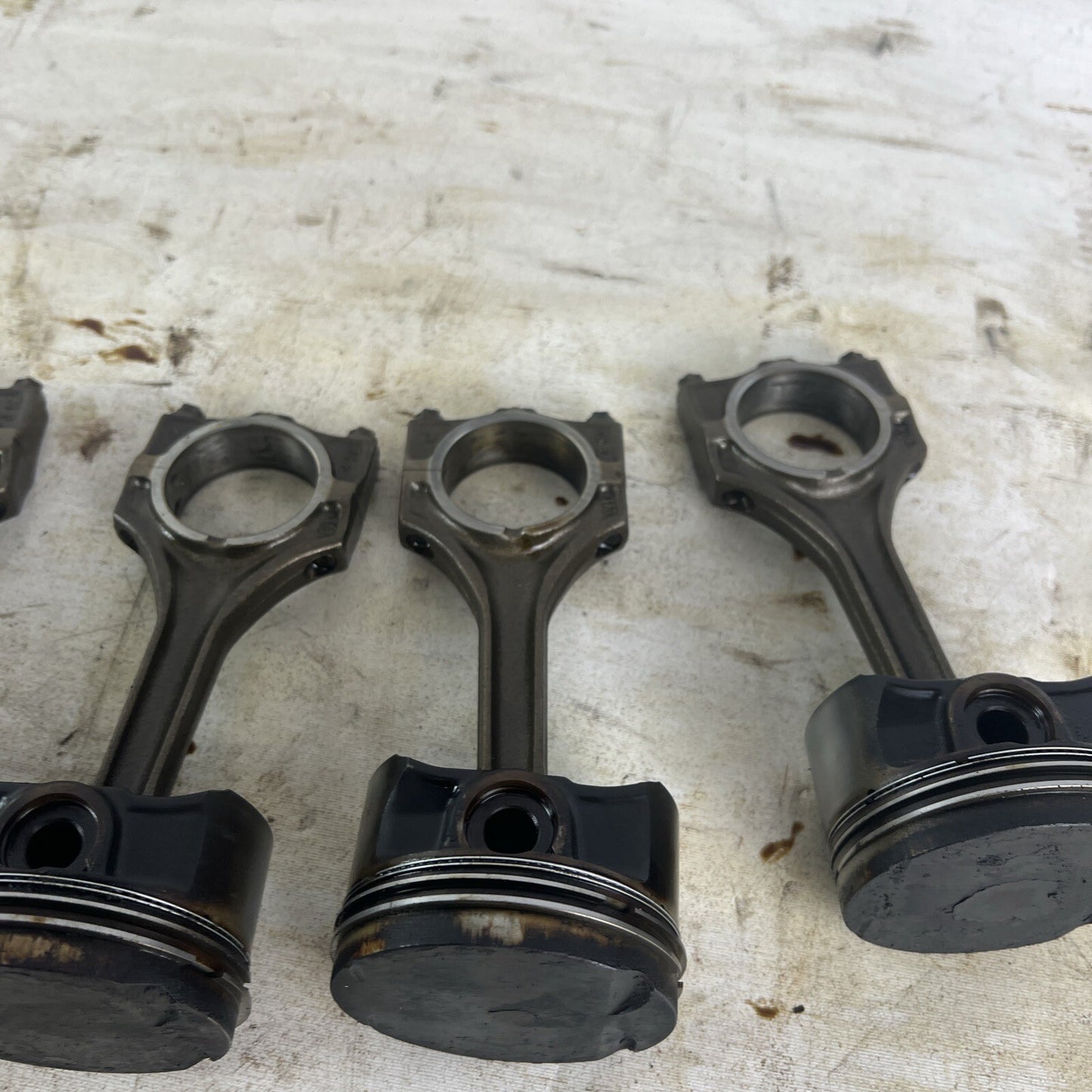 BMW E36 M52B28 Set of 6 Engine Pistons & Connecting Rods 2.8L #063