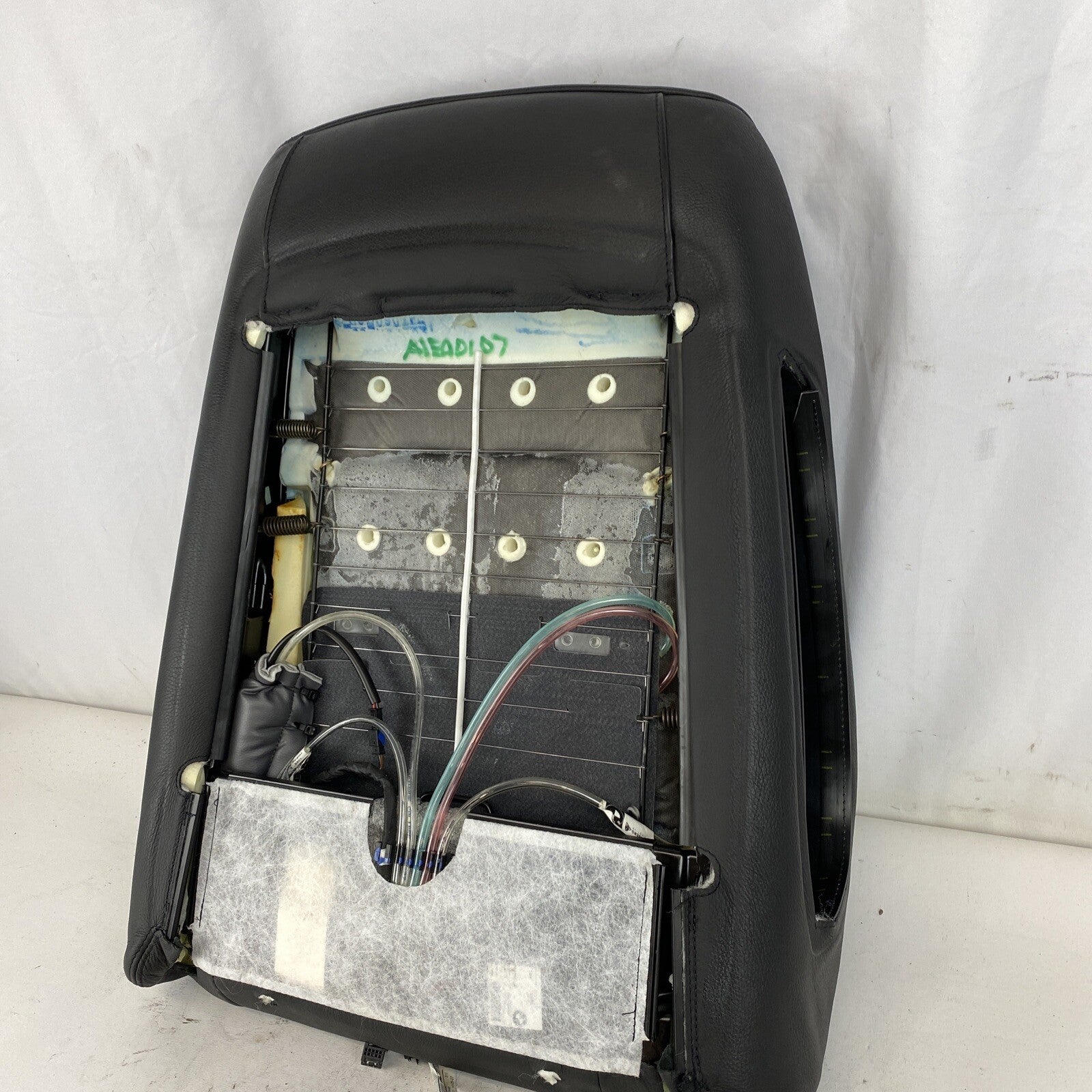 06-08 BMW E90 Front Right Sport Seat Back Black Dakota Leather Heated OEM