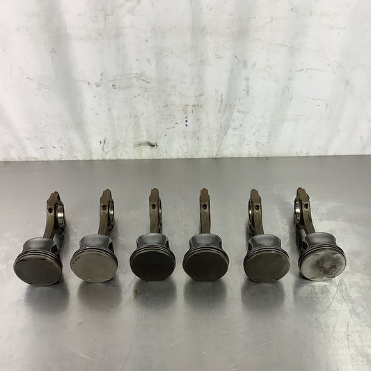 SET 6 OEM BMW E46 330i E39 X3 X5 Z3 Z4 01-06 M54 Engine Piston Connecting Rod