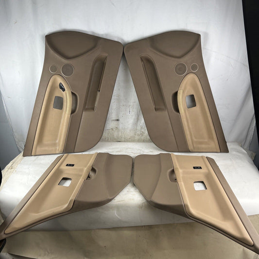 1993-1998 BMW E36 SEDAN FRONT & REAR TAN BEIGE DOOR PANELS DOORS (4)