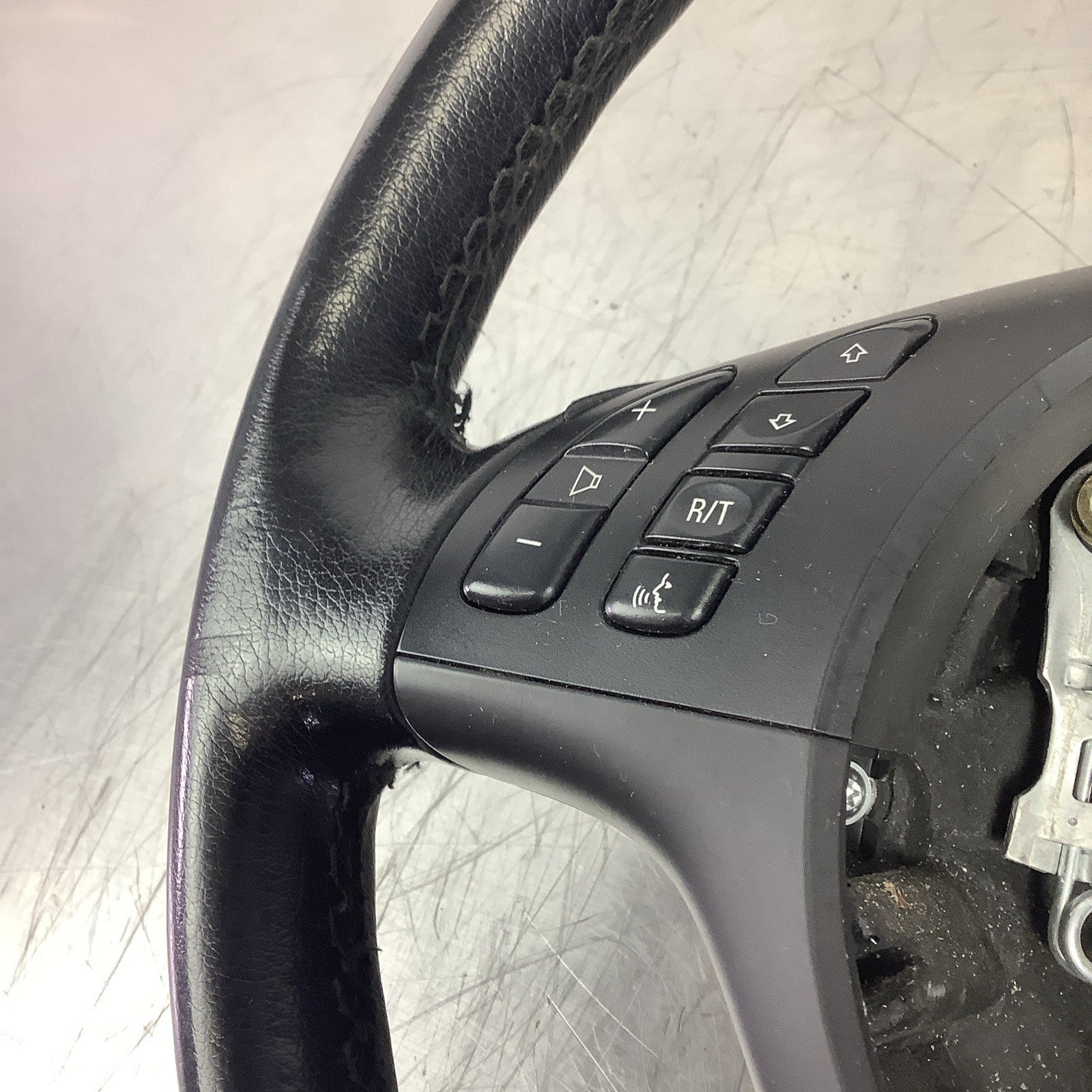 BMW E46 325Ci 330i OEM Sport 3 Spoke Multi Function Steering Wheel Black Leather
