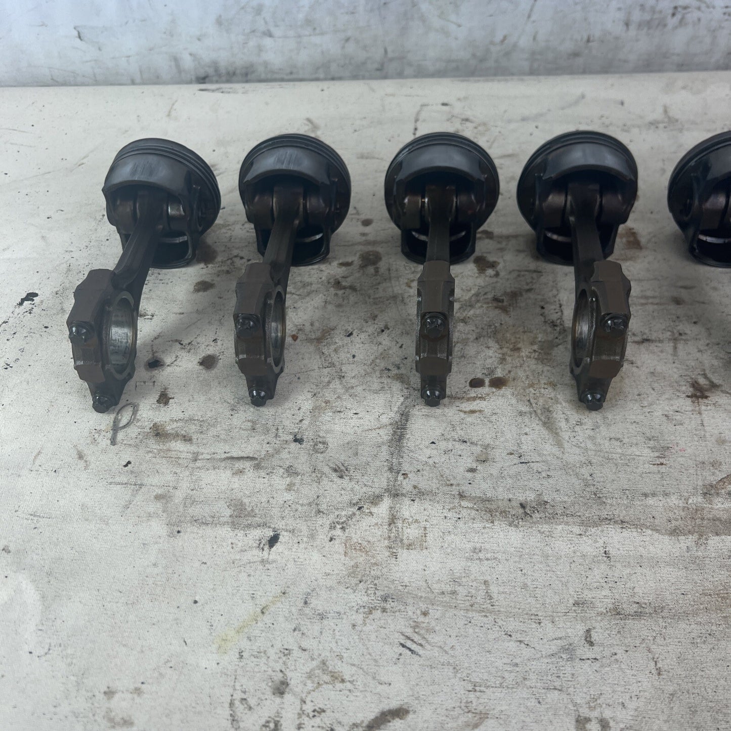 BMW E36 M52B28 Set of 6 Engine Pistons & Connecting Rods 2.8L #040