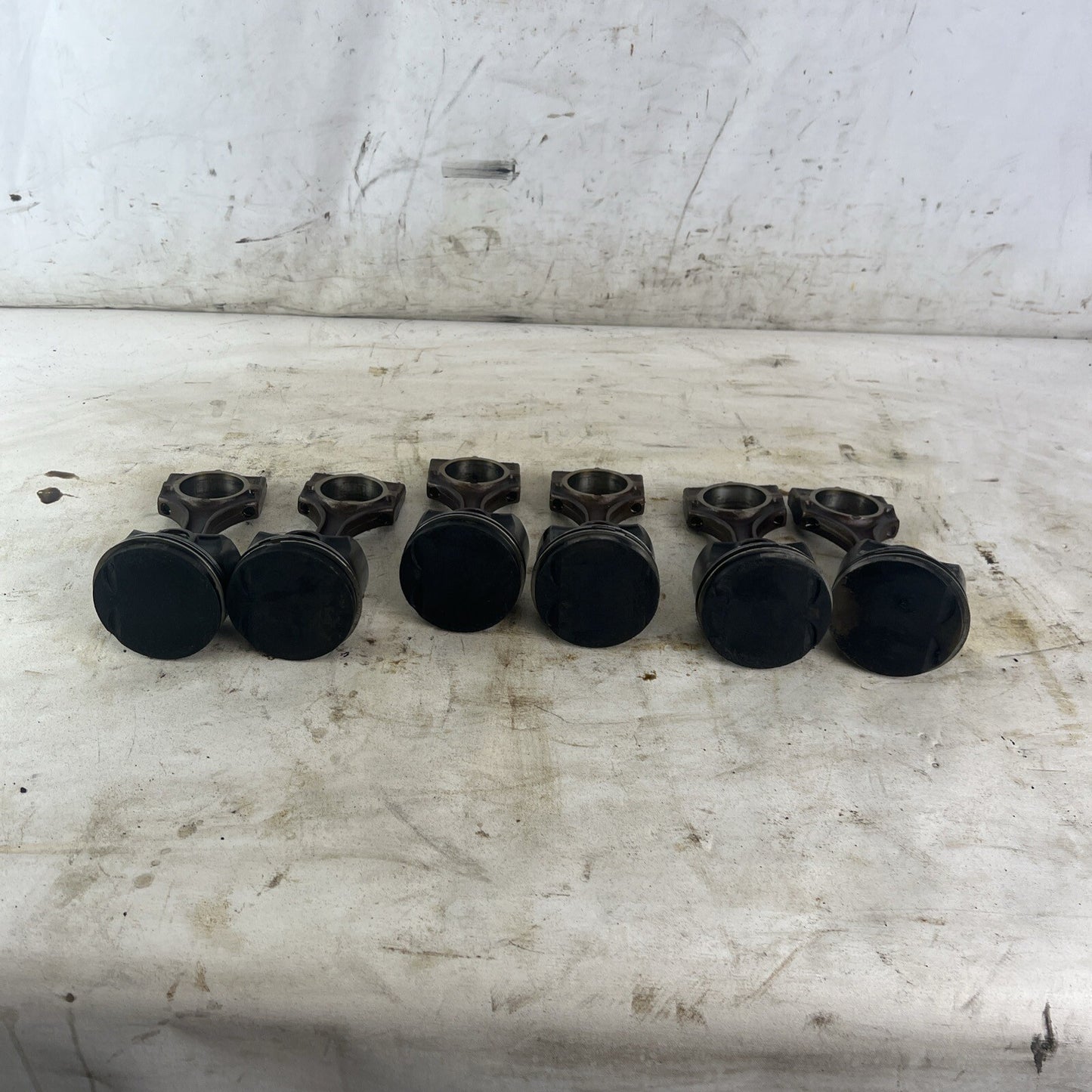 BMW E36 M52B28 Set of 6 Engine Pistons & Connecting Rods 2.8L #062