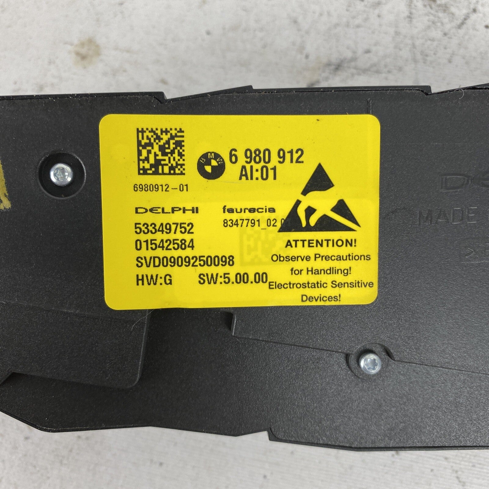 2008 2009 2010 BMW 528i 535i Right Passenger Seat Switch 61316980912