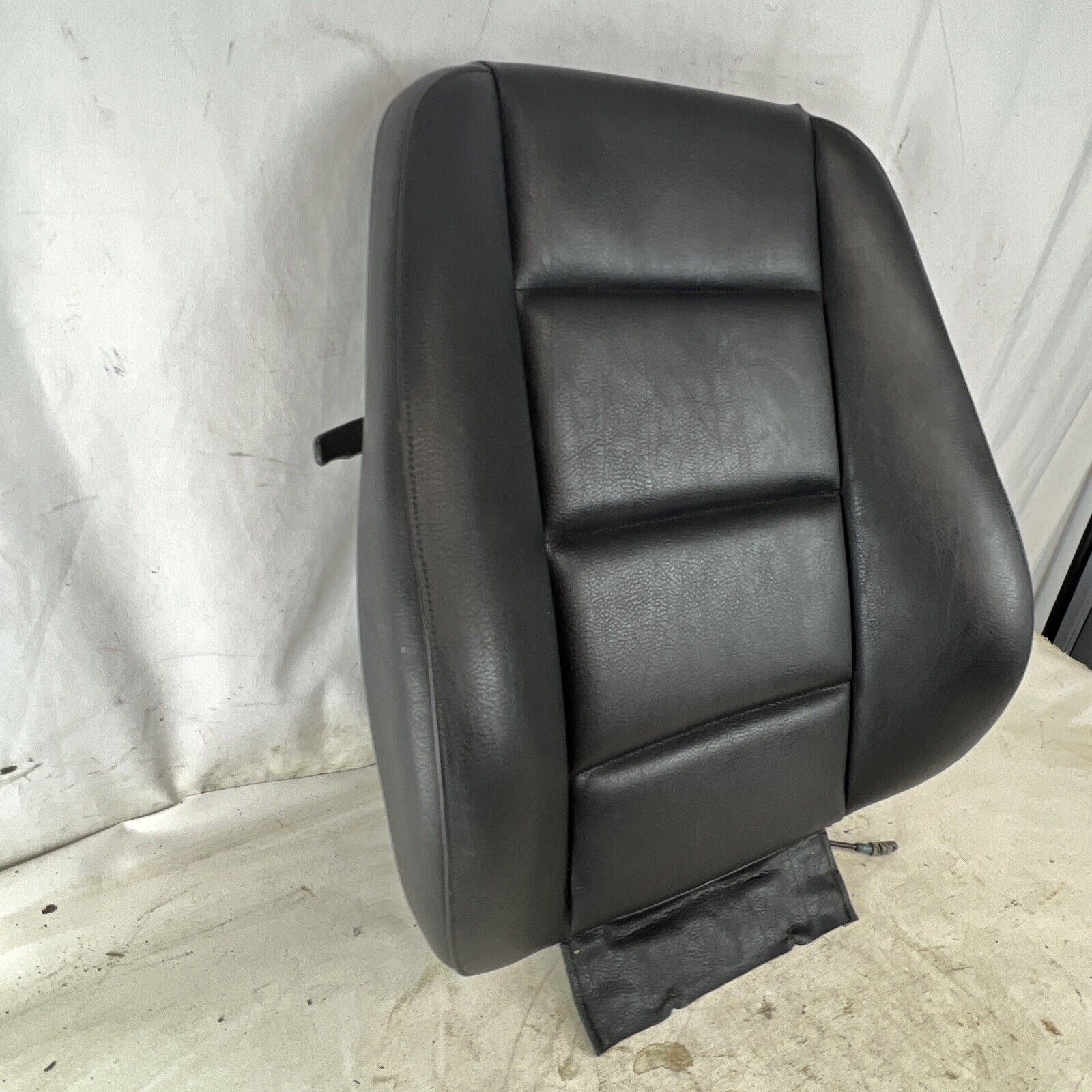 BMW E36 3-Series Right Front Seat Backrest Cushion Black Vinyl OEM With Frame