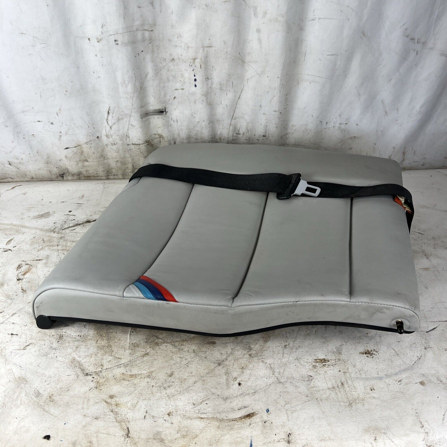 Used BMW E36 M3 Coupe 2dr Rear leather Seat Backs Vader Dove Grey M Srtipe