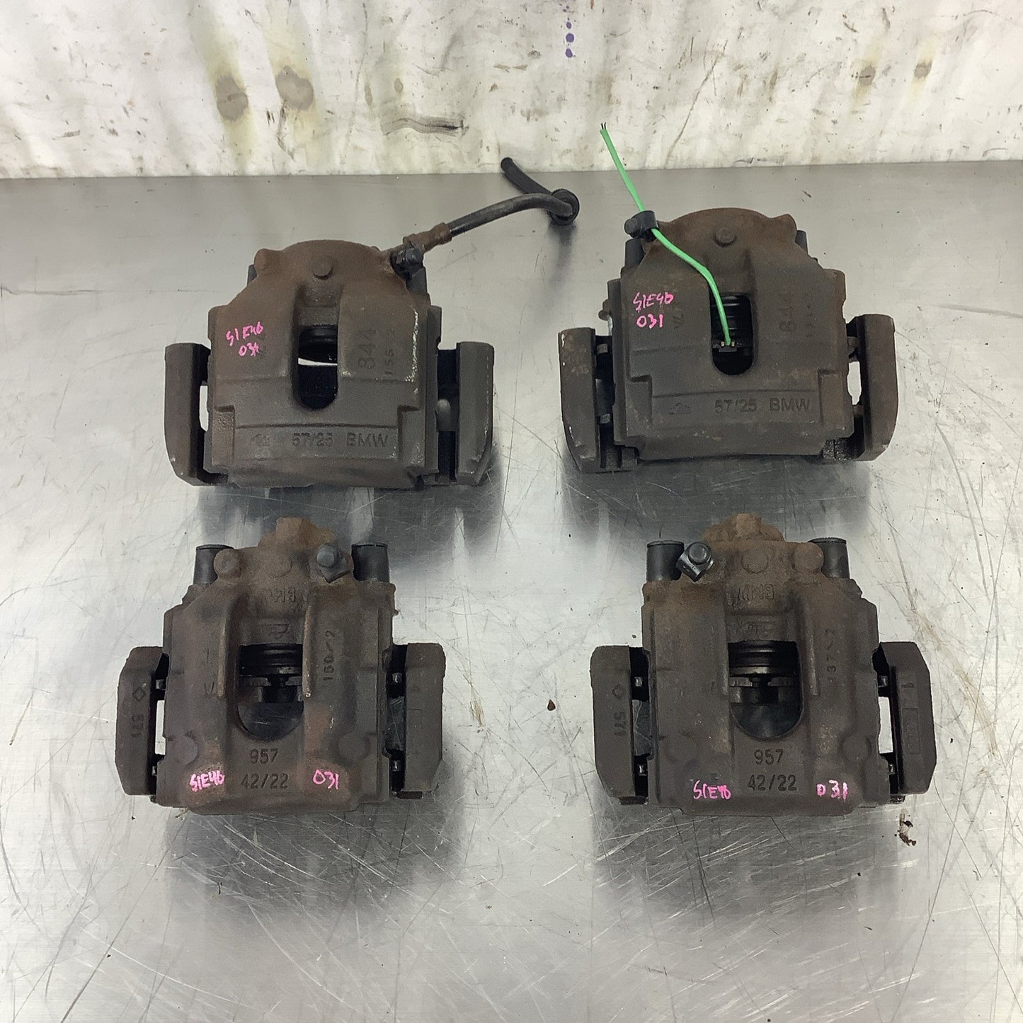 ? 01-10 OEM BMW E46 E83 X3 330ci Front Rear Left Right Brake Calipers SET