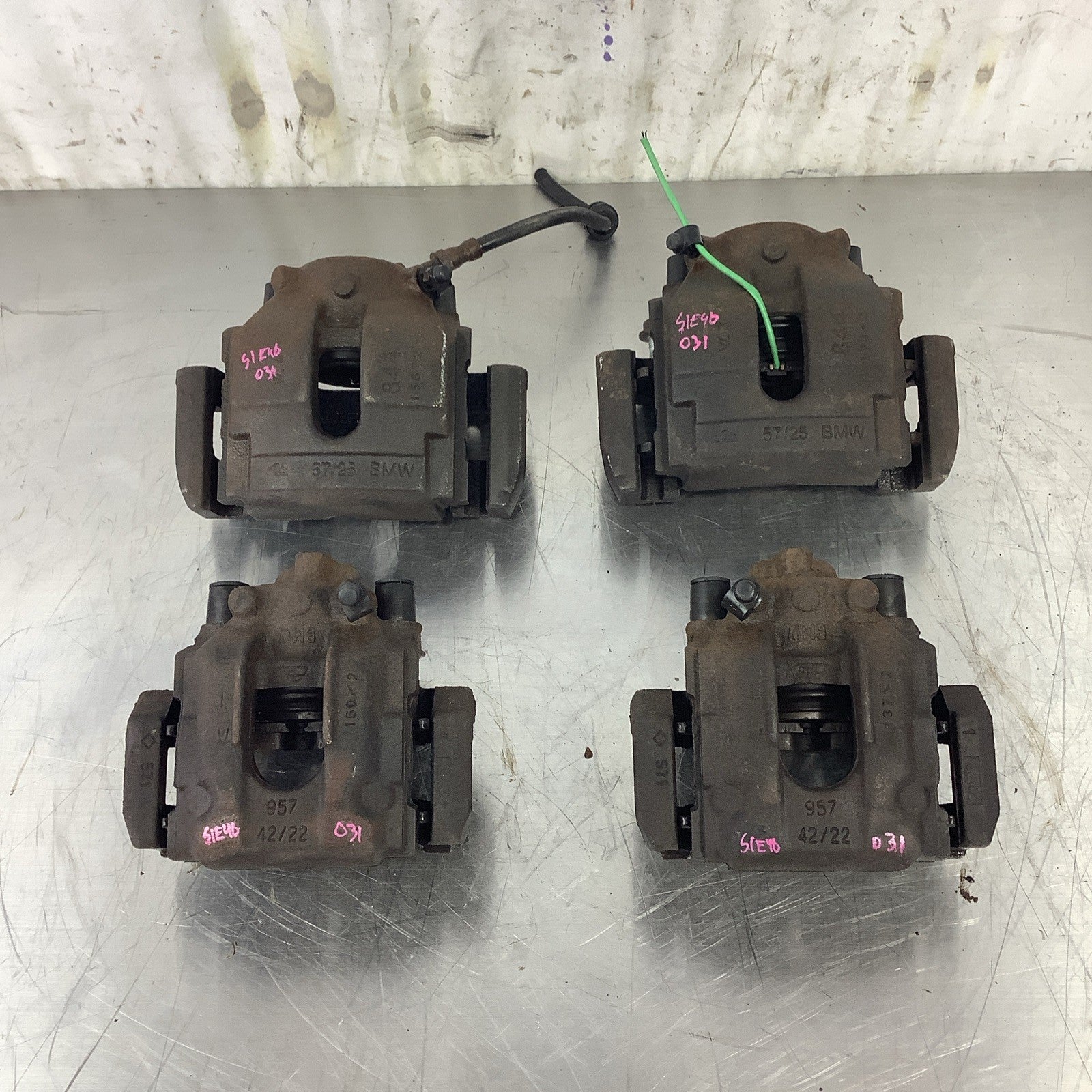 ? 01-10 OEM BMW E46 E83 X3 330ci Front Rear Left Right Brake Calipers SET