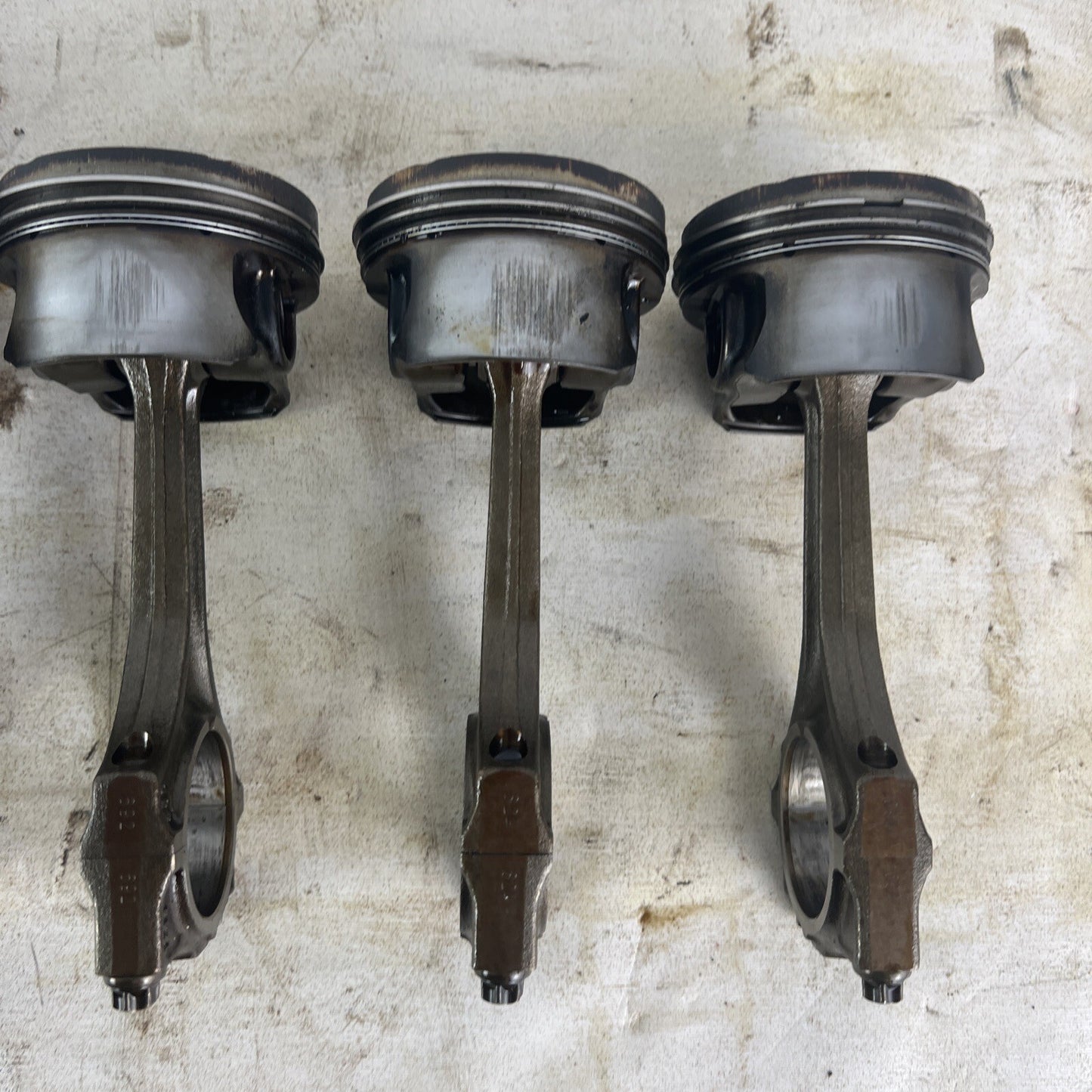 BMW E36 M52B28 Set of 6 Engine Pistons & Connecting Rods 2.8L #063