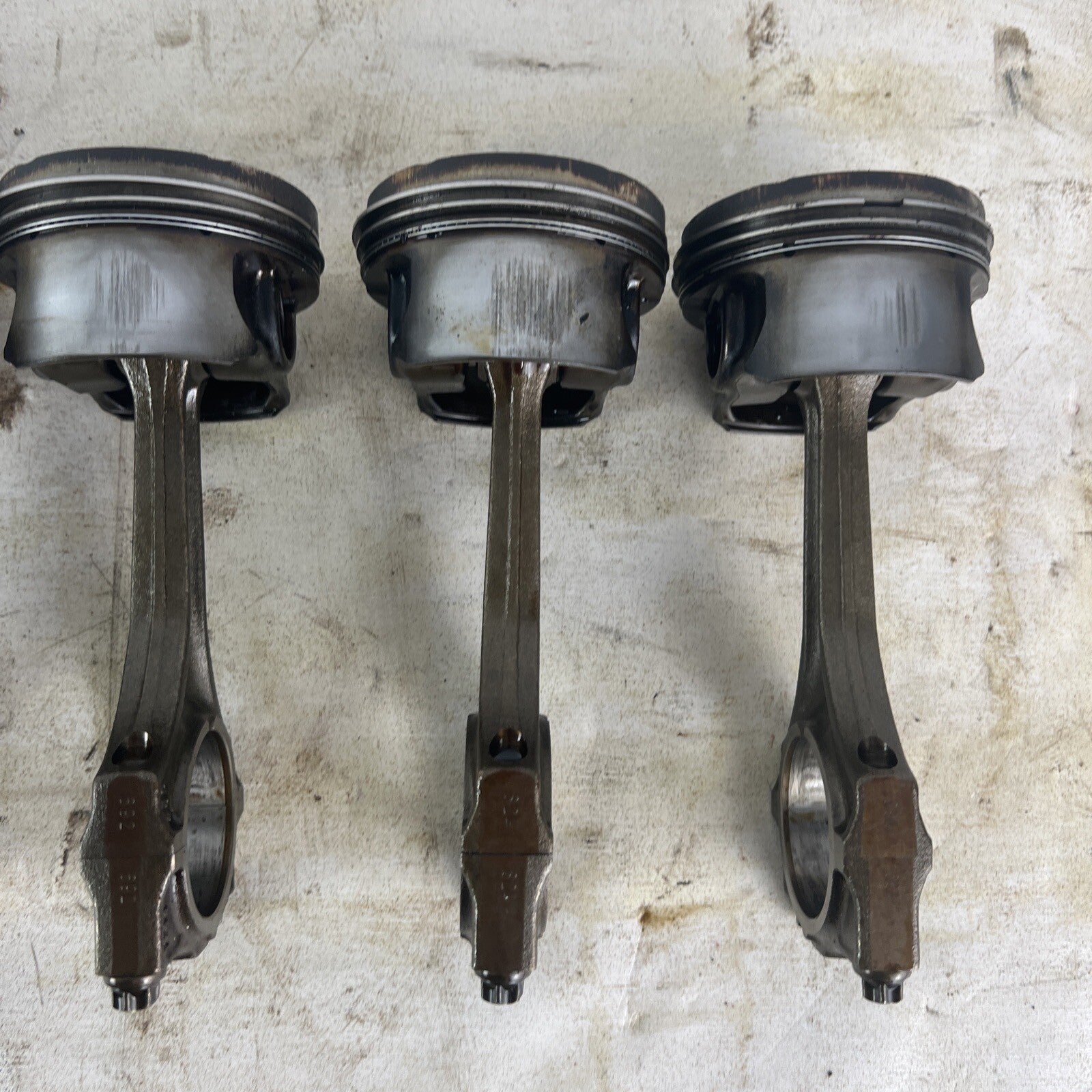 BMW E36 M52B28 Set of 6 Engine Pistons & Connecting Rods 2.8L #063