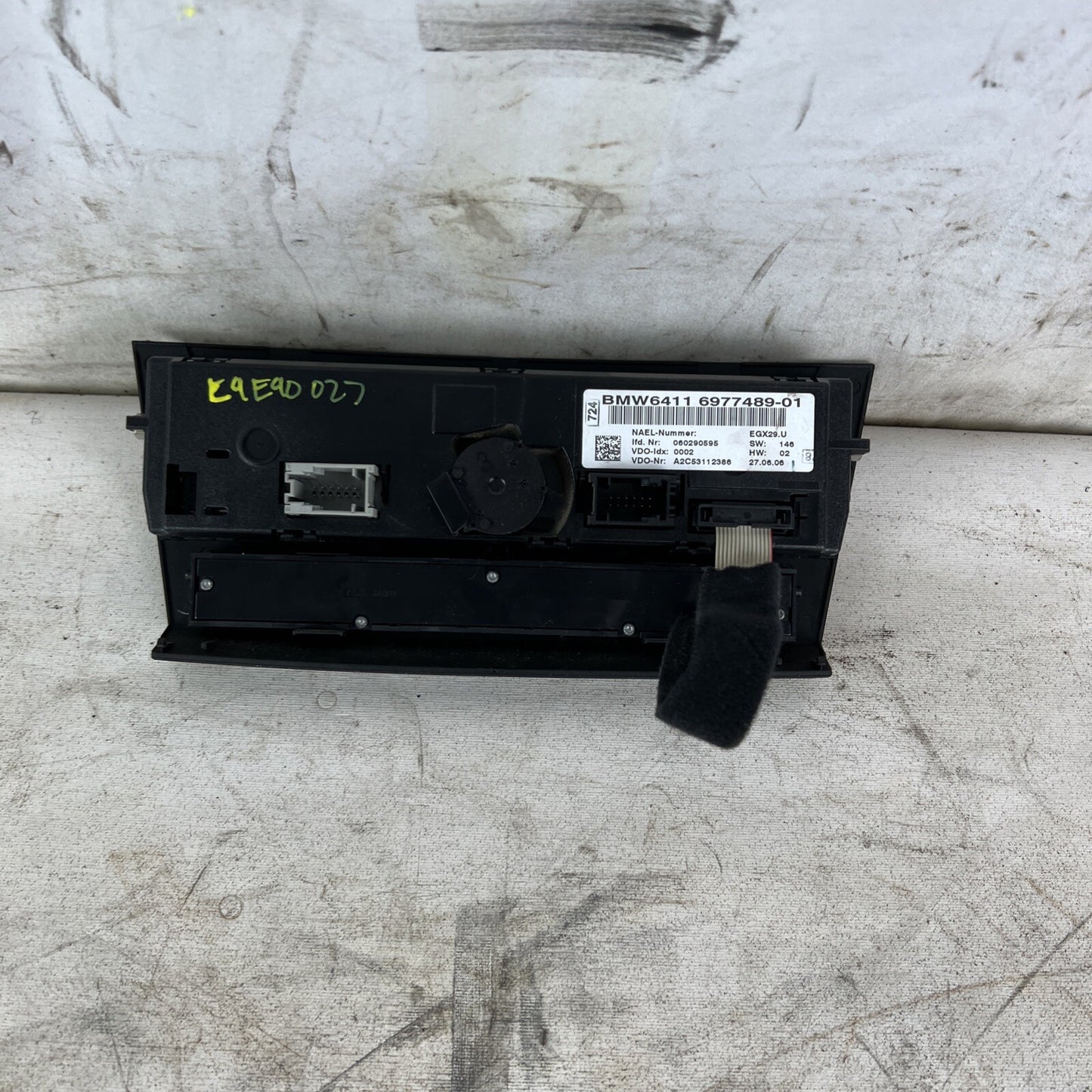 2007 - 2013 BMW E92 E93 CLIMATE CONTROL PANEL SWITCH AC HEATER CONDITION 6977489