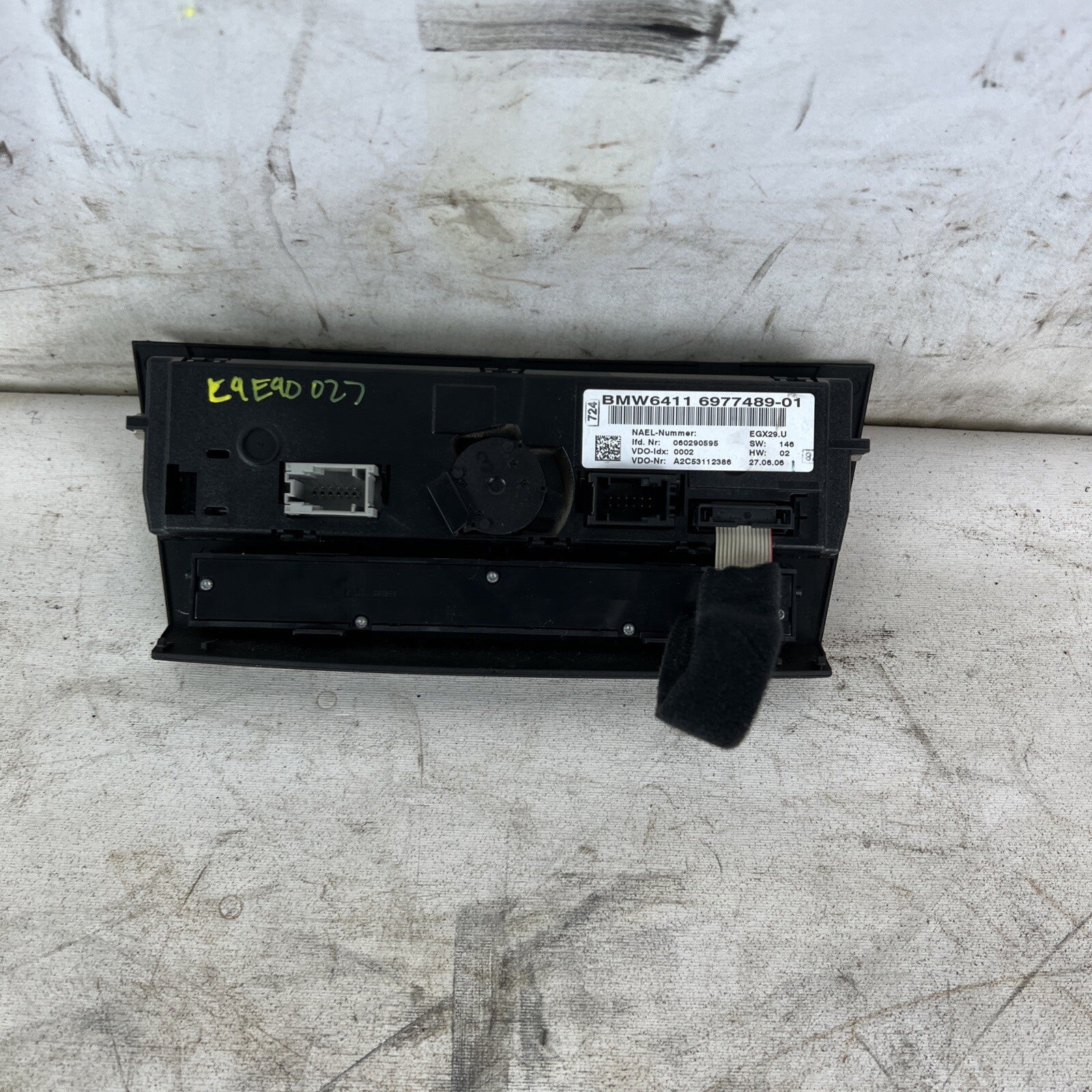 2007 - 2013 BMW E92 E93 CLIMATE CONTROL PANEL SWITCH AC HEATER CONDITION 6977489