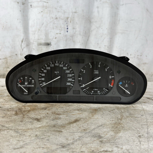 BMW E36 328i 325i 320i 6 CYL KM/H INSTRUMENT CLUSTER SPEEDOMETER TACHOMETER 267K