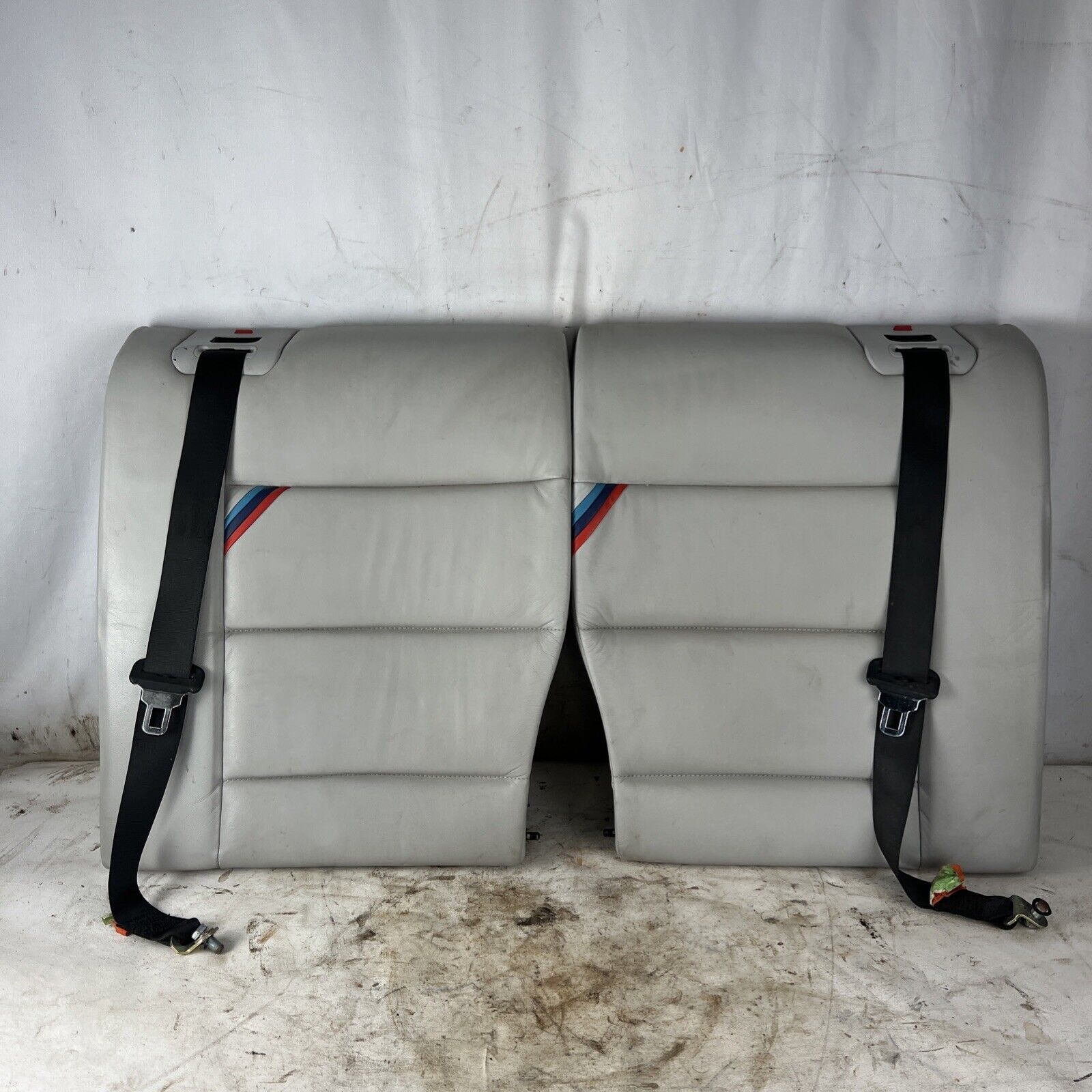 Used BMW E36 M3 Coupe 2dr Rear leather Seat Backs Vader Dove Grey M Srtipe