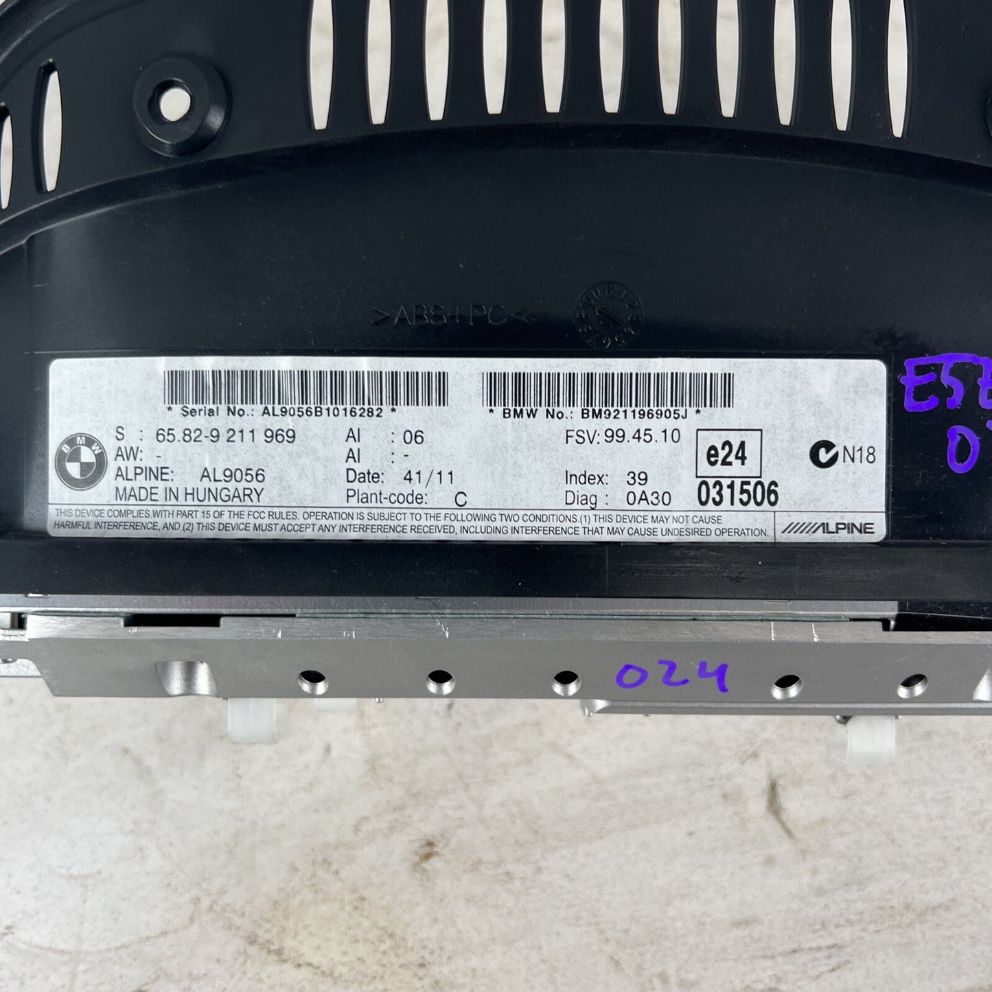 ? 09-13 OEM BMW E90 E93 CIC Navigation Dash Information On-Board Monitor Screen
