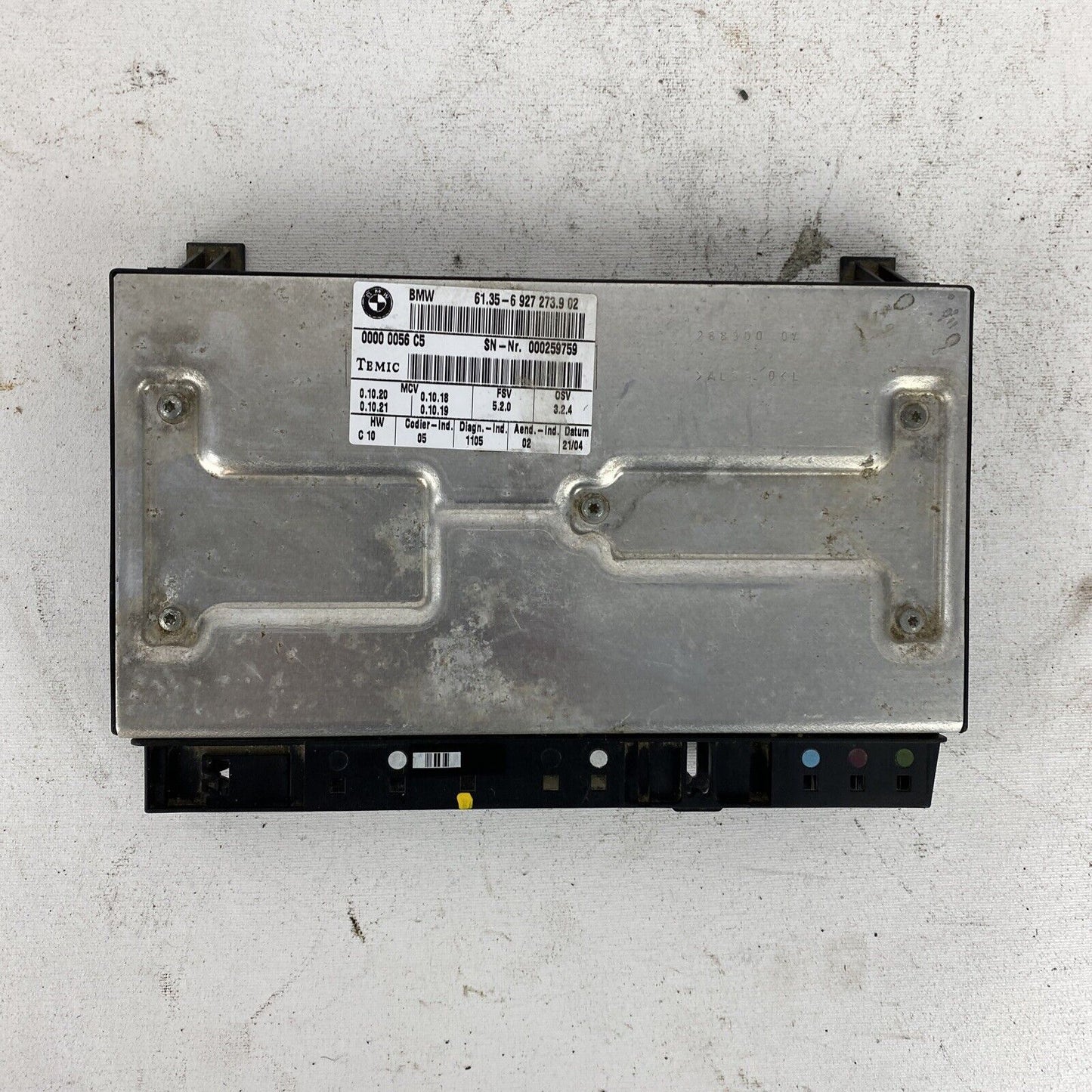 04-2007 bmw e60 525i front left driver side seat computer control module oem