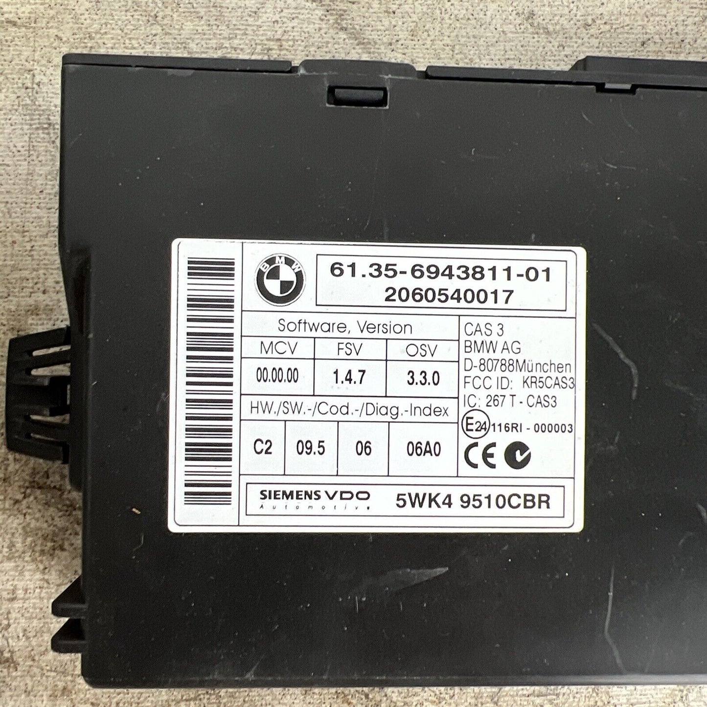 ✅06-13 BMW E90 E92 E93 135i 335i N54 Engine Control ECU DME CAS Key MANUAL