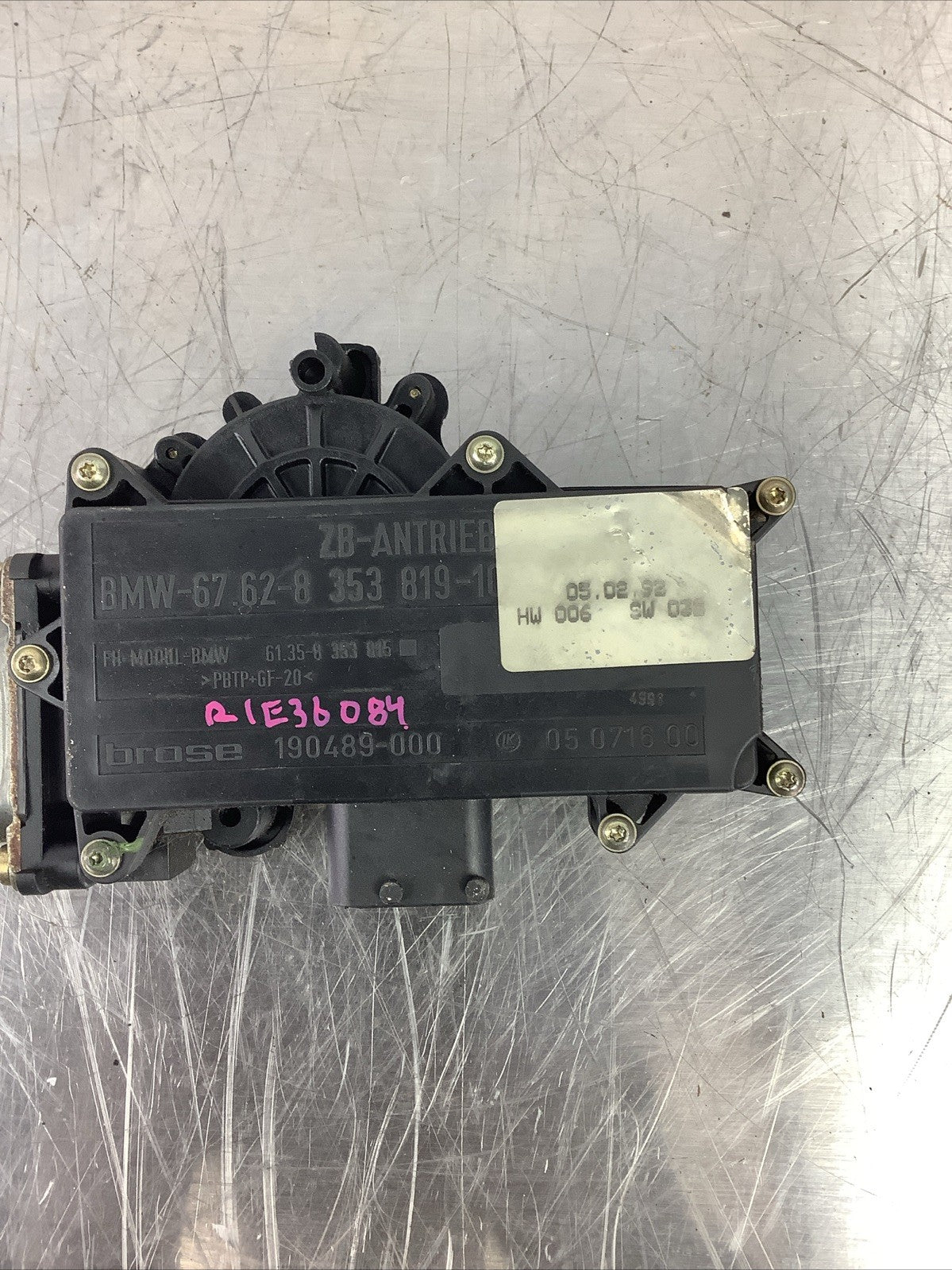 BMW E36 COUPE CABRIO ELECTRIC WINDOW LIFT LIFTER MOTOR 8353819 (6 pin)
