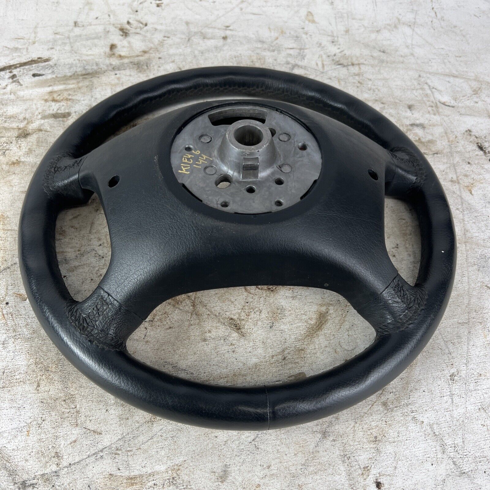 Driver Side Leather Steering Wheel 4 Spoke OEM BMW E46