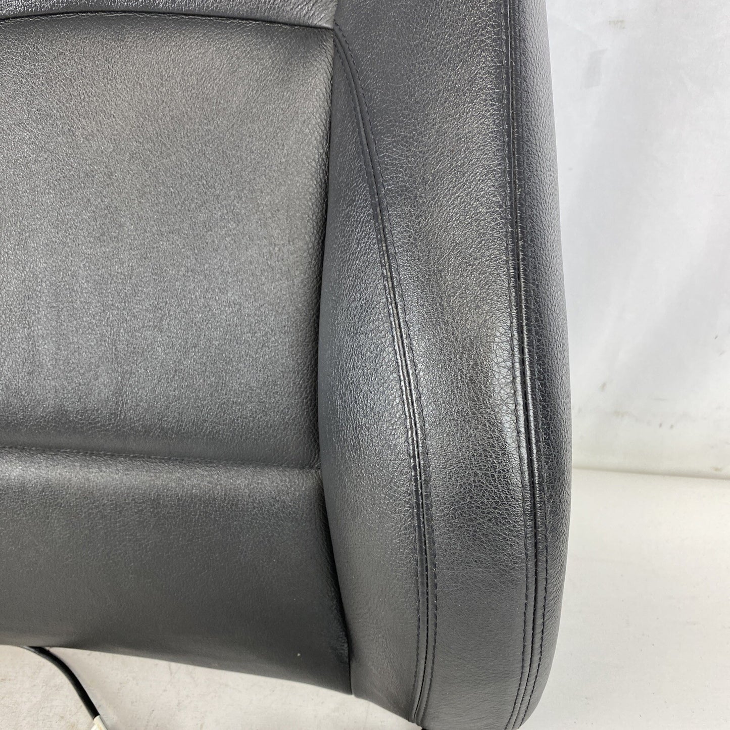 06-08 BMW E90 Front Right Sport Seat Back Black Dakota Leather Heated OEM
