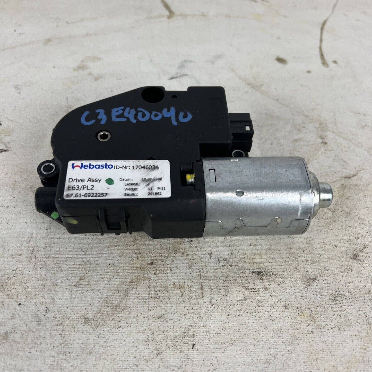 Bmw E90 E92 E63 Sunroof Motor Sliding Roof Motor 6922257 06-11 325 328 330 335