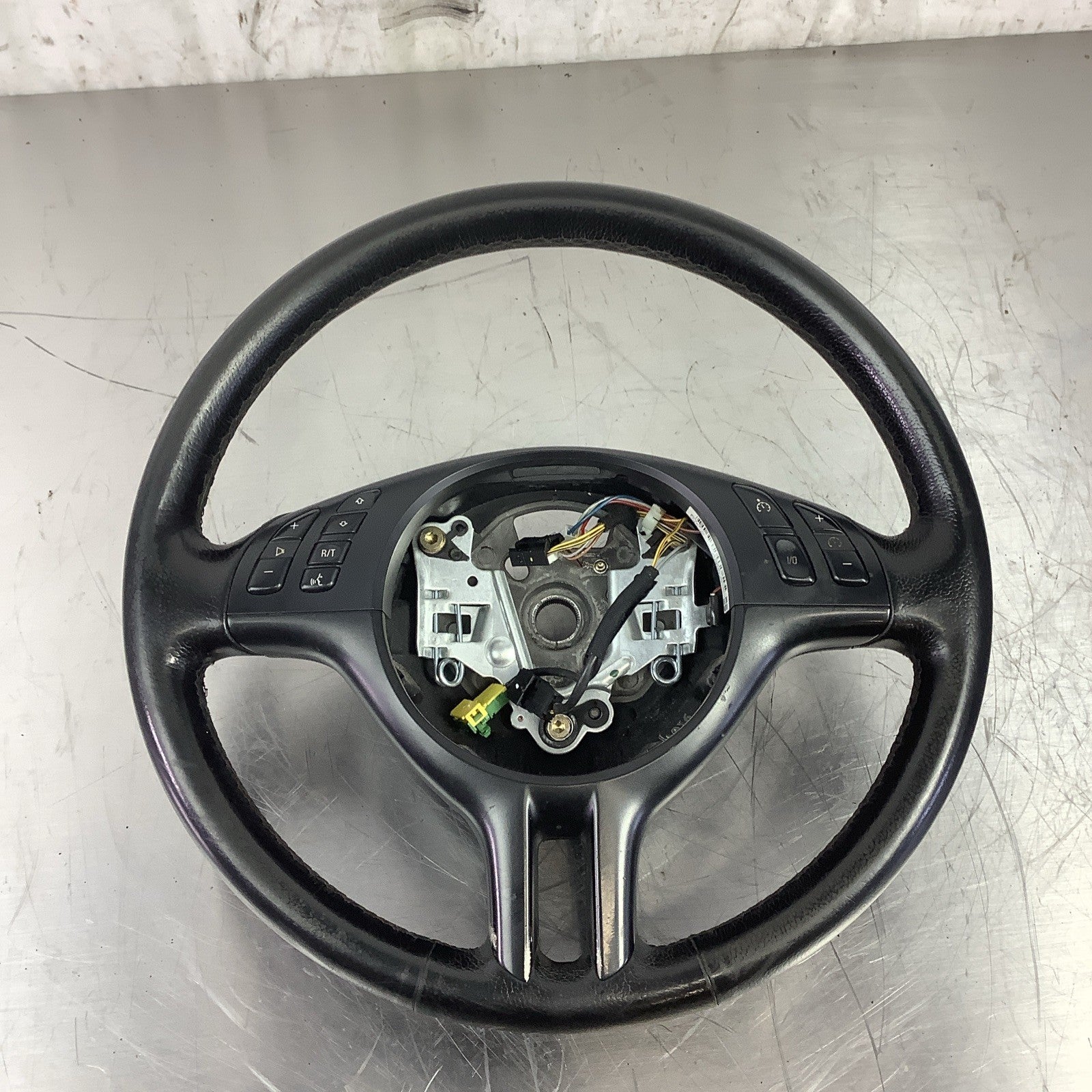 99-06 BMW E46 3 Series Multifunctional Sport Steering Wheel Leather Black OEM✅