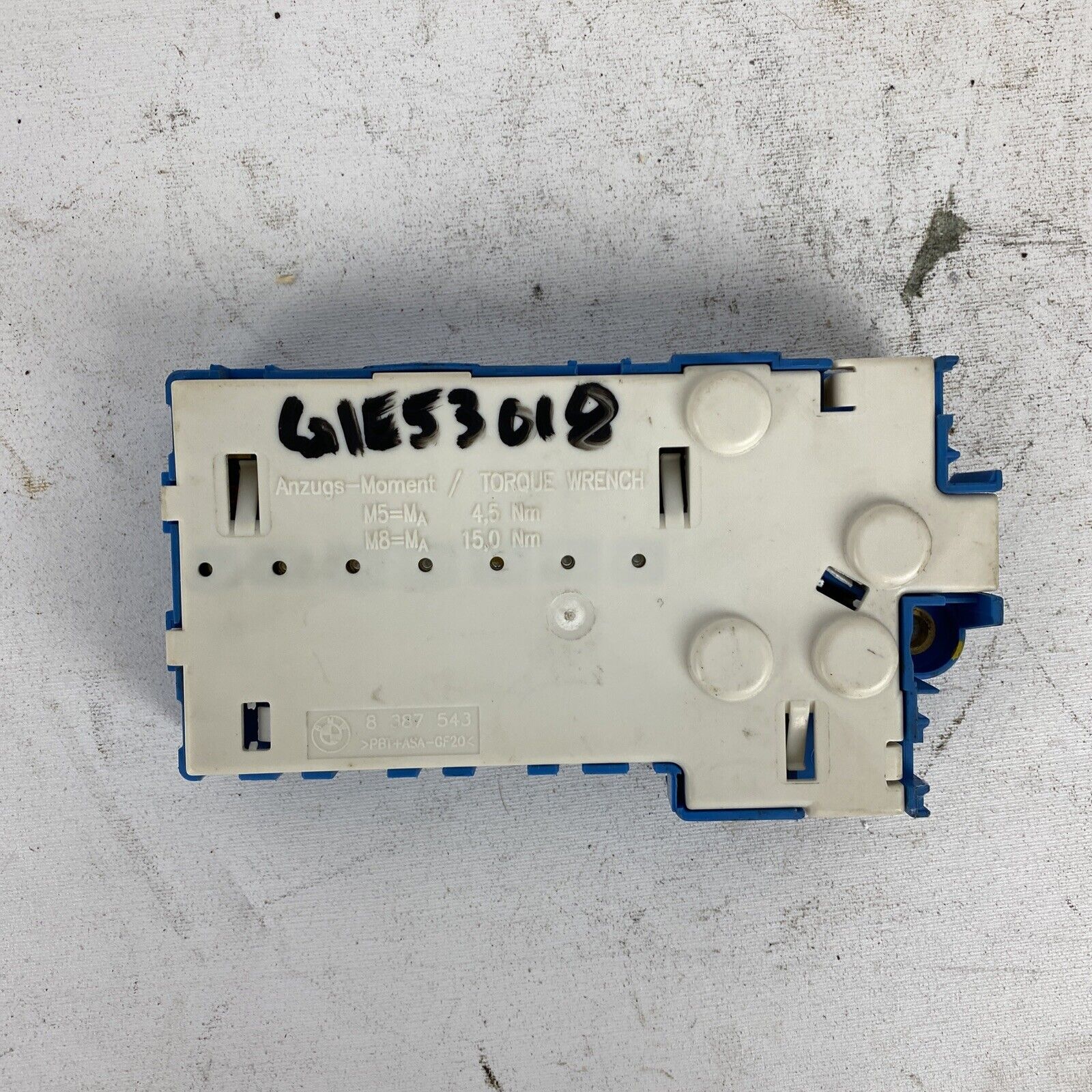 BMW OEM E53 X5 REAR TRUNK BATTERY VOLTAGE REGULATOR FUSE BOX JUNCTION HOLDER