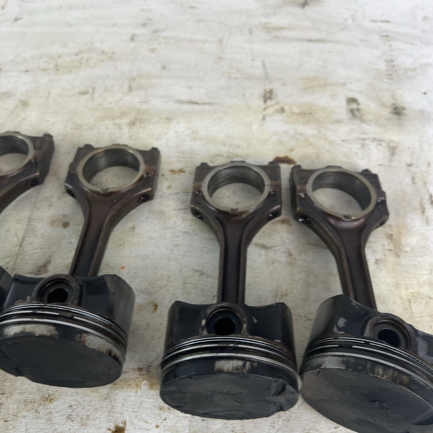 BMW E36 M52B28 Set of 6 Engine Pistons & Connecting Rods 2.8L #062