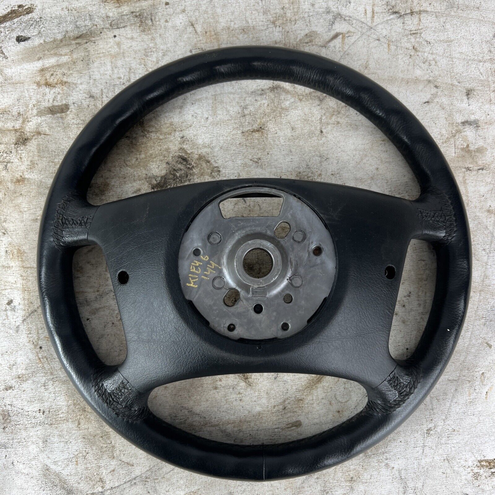 Driver Side Leather Steering Wheel 4 Spoke OEM BMW E46