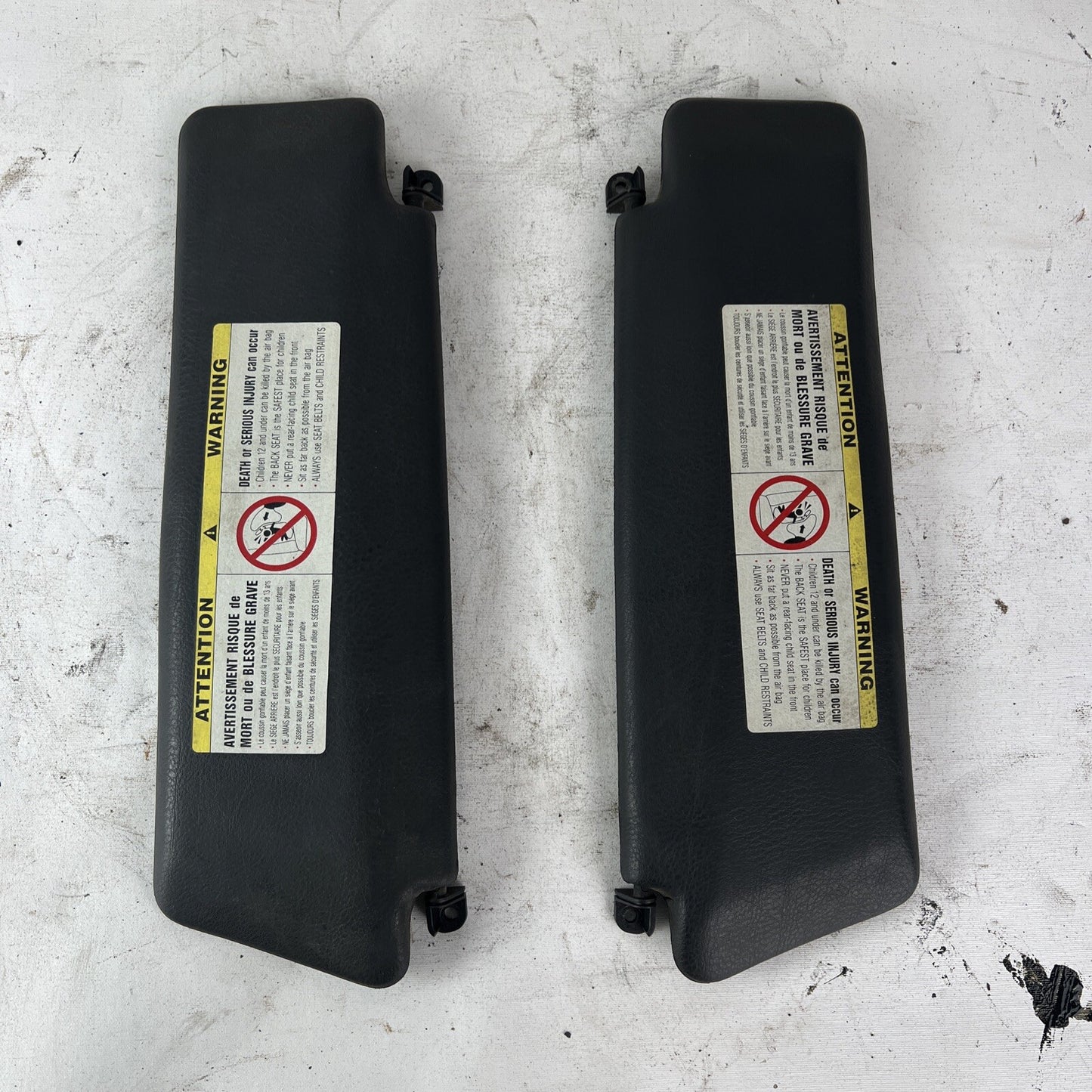 ✅BMW E36 318I 325I 328I M3 CONVERTIBLE RIGHT & LEFT SUN VISOR SHADE PAIR SET OEM