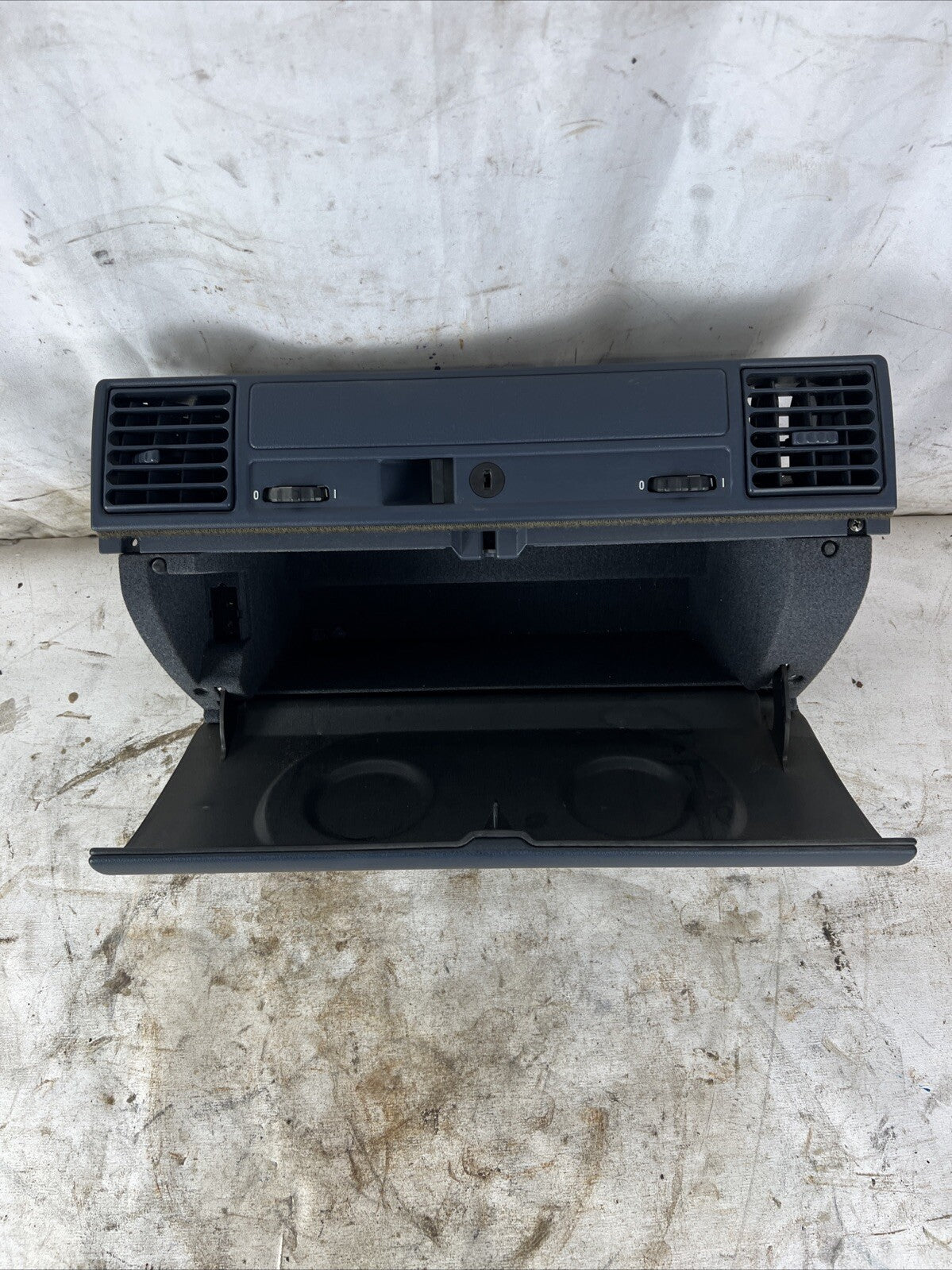 BLUE BMW e36 sedan coupe glove box compartment storage 91-93 1977398 With Vents
