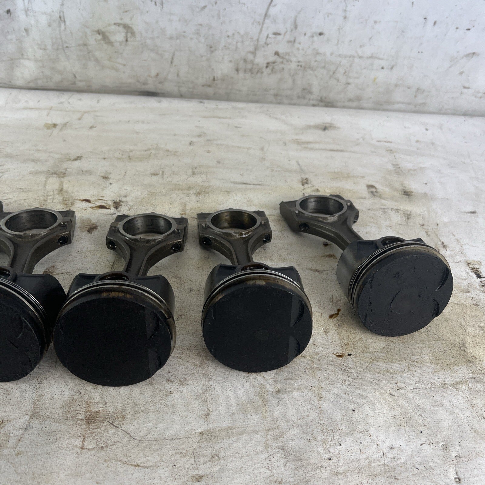 BMW E36 M52B28 Set of 6 Engine Pistons & Connecting Rods 2.8L #063