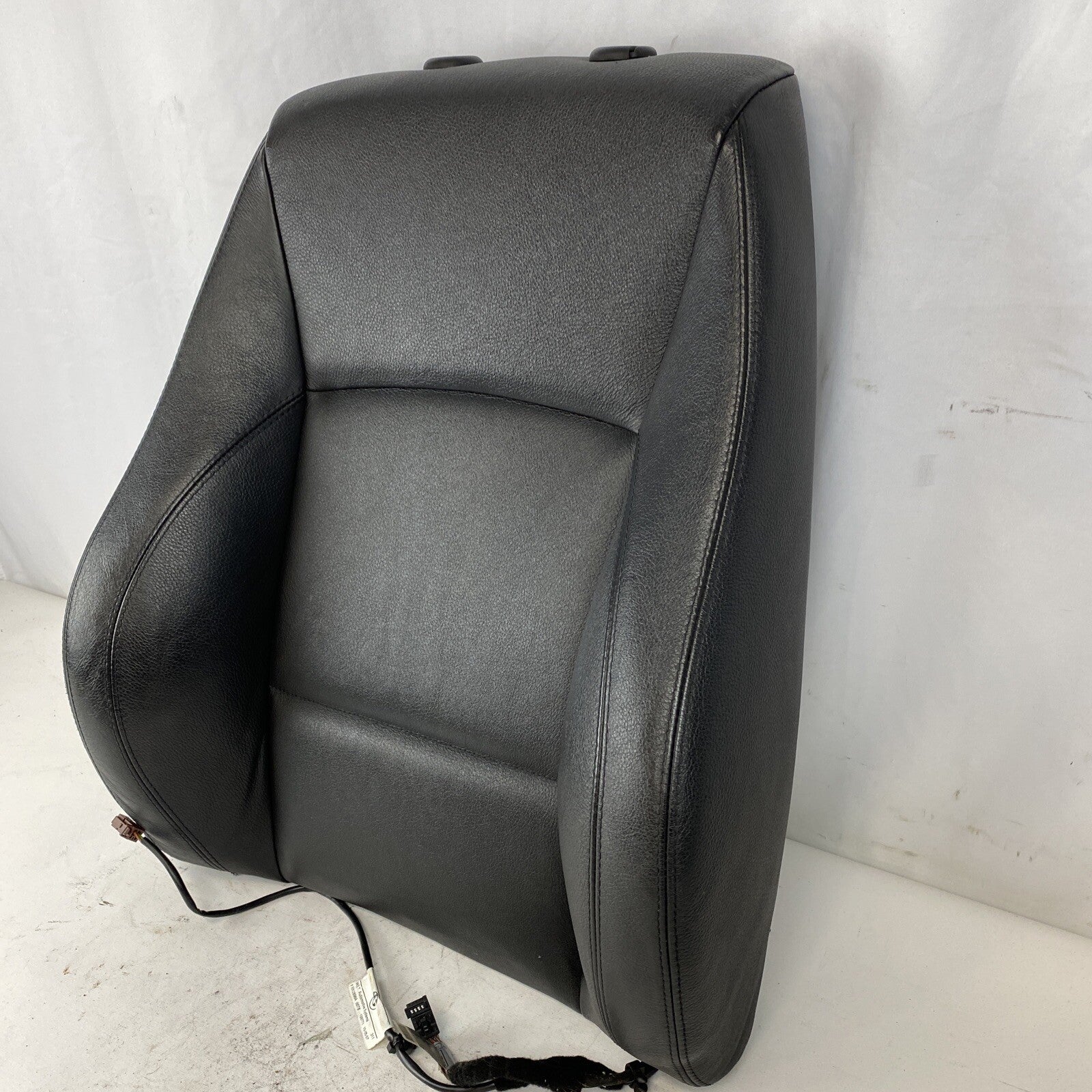 06-08 BMW E90 Front Right Sport Seat Back Black Dakota Leather Heated OEM