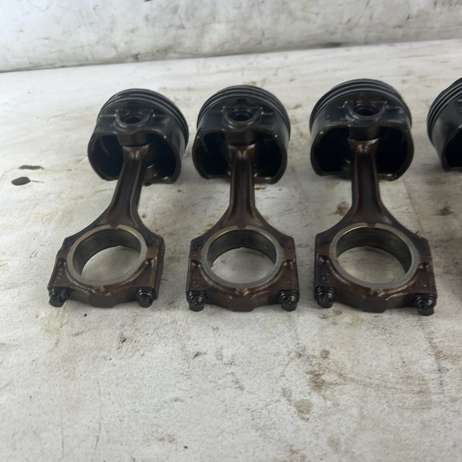 BMW E36 M52B28 Set of 6 Engine Pistons & Connecting Rods 2.8L #062