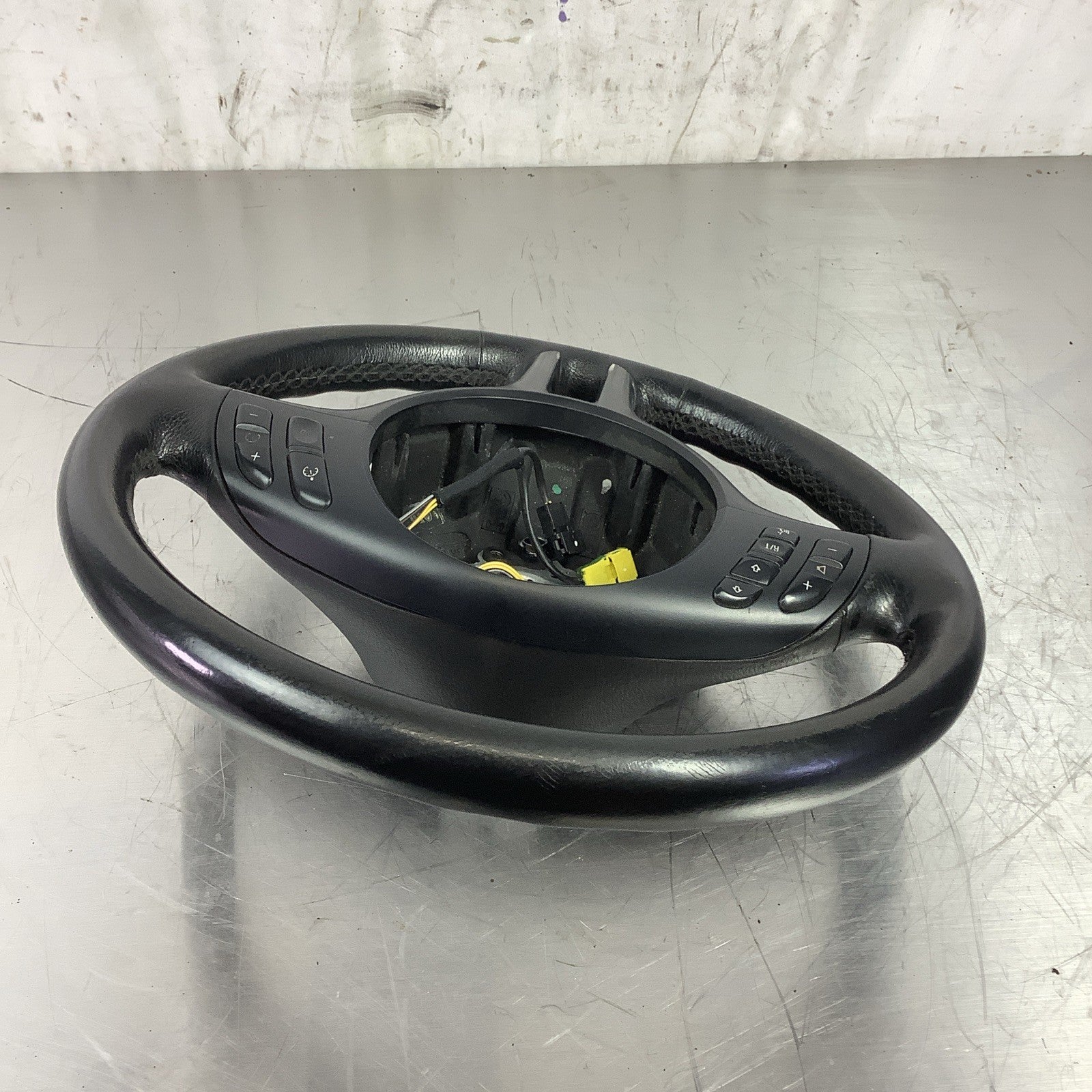 99-06 BMW E46 3 Series Multifunctional Sport Steering Wheel Leather Black OEM✅