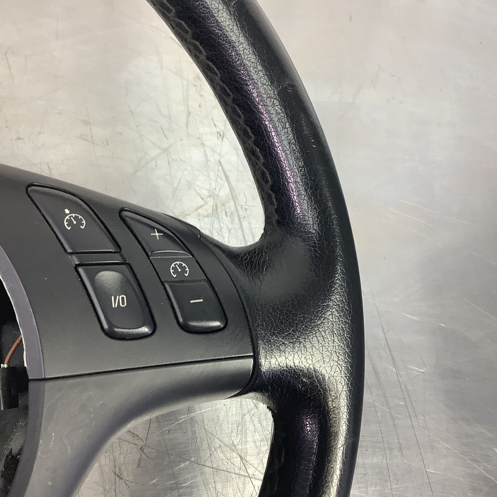 BMW E46 325Ci 330i OEM Sport 3 Spoke Multi Function Steering Wheel Black Leather