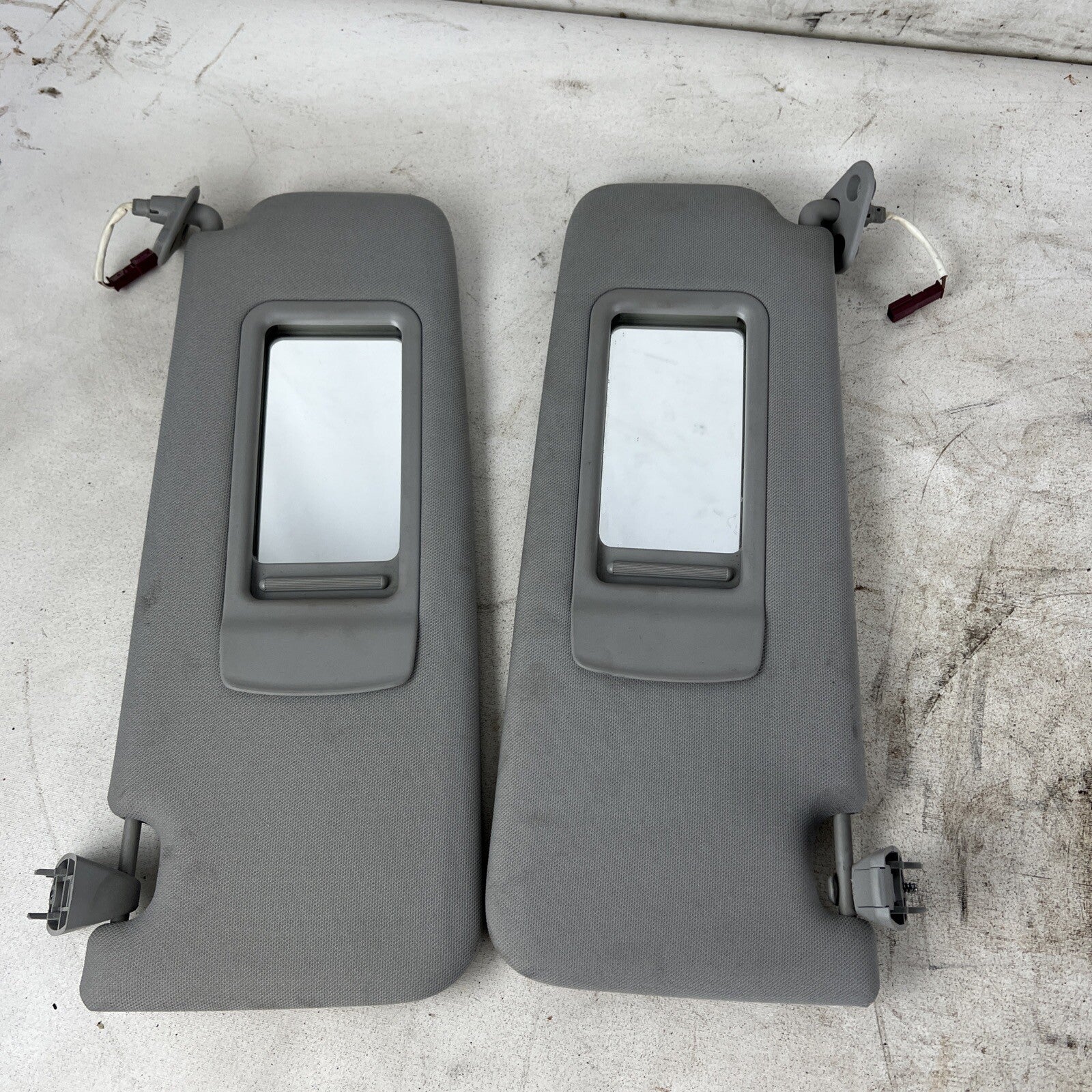 2007 - 2012 BMW 3 SERIES E92 COUPE SUN VISOR SHADE W MIRROR LEFT RIGHT SET OEM